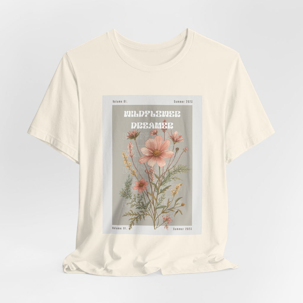 Floral Botanical Tee — 'Wildflower Desires' Vintage Garden Graphic Shirt
