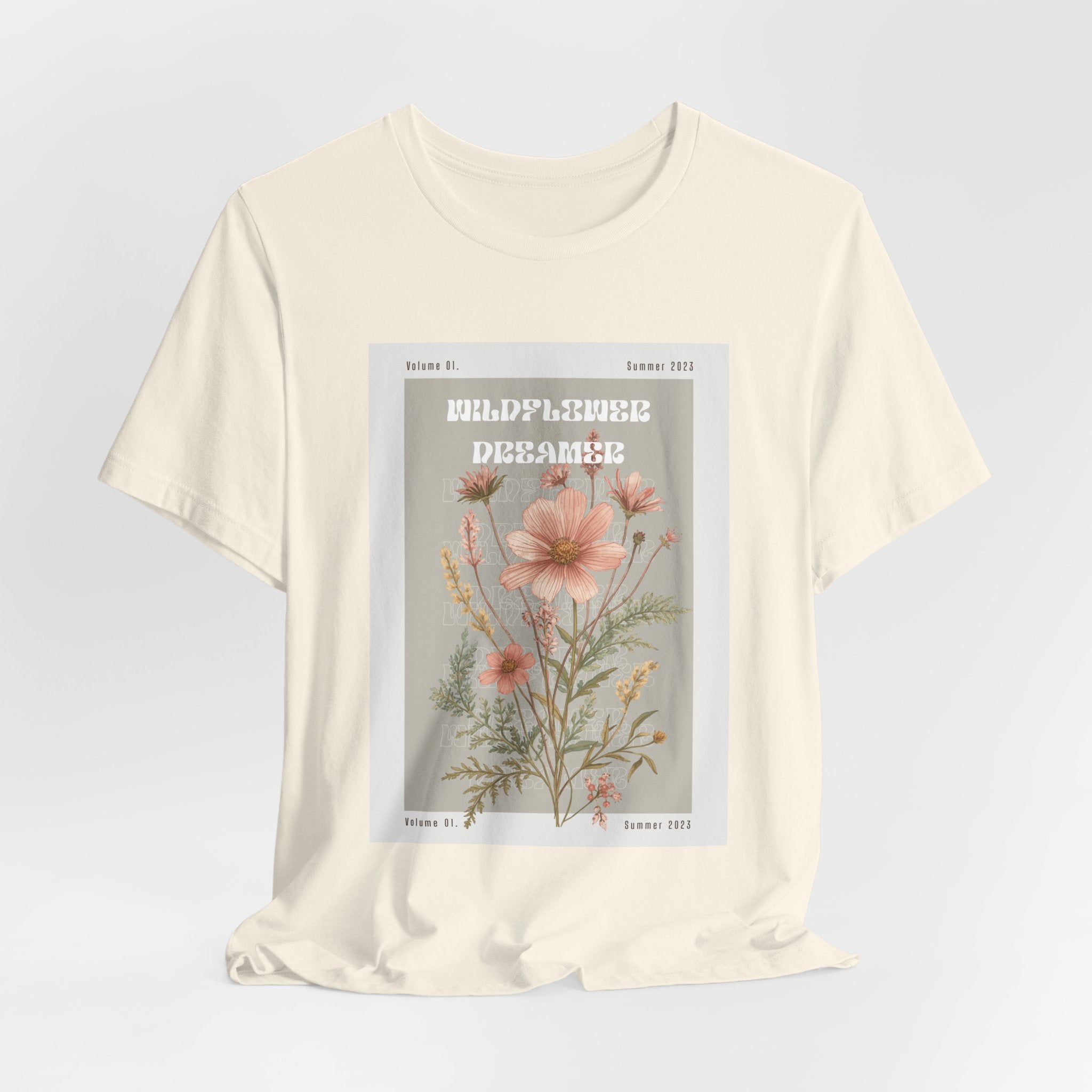 Floral Botanical Tee — 'Wildflower Desires' Vintage Garden Graphic Shirt