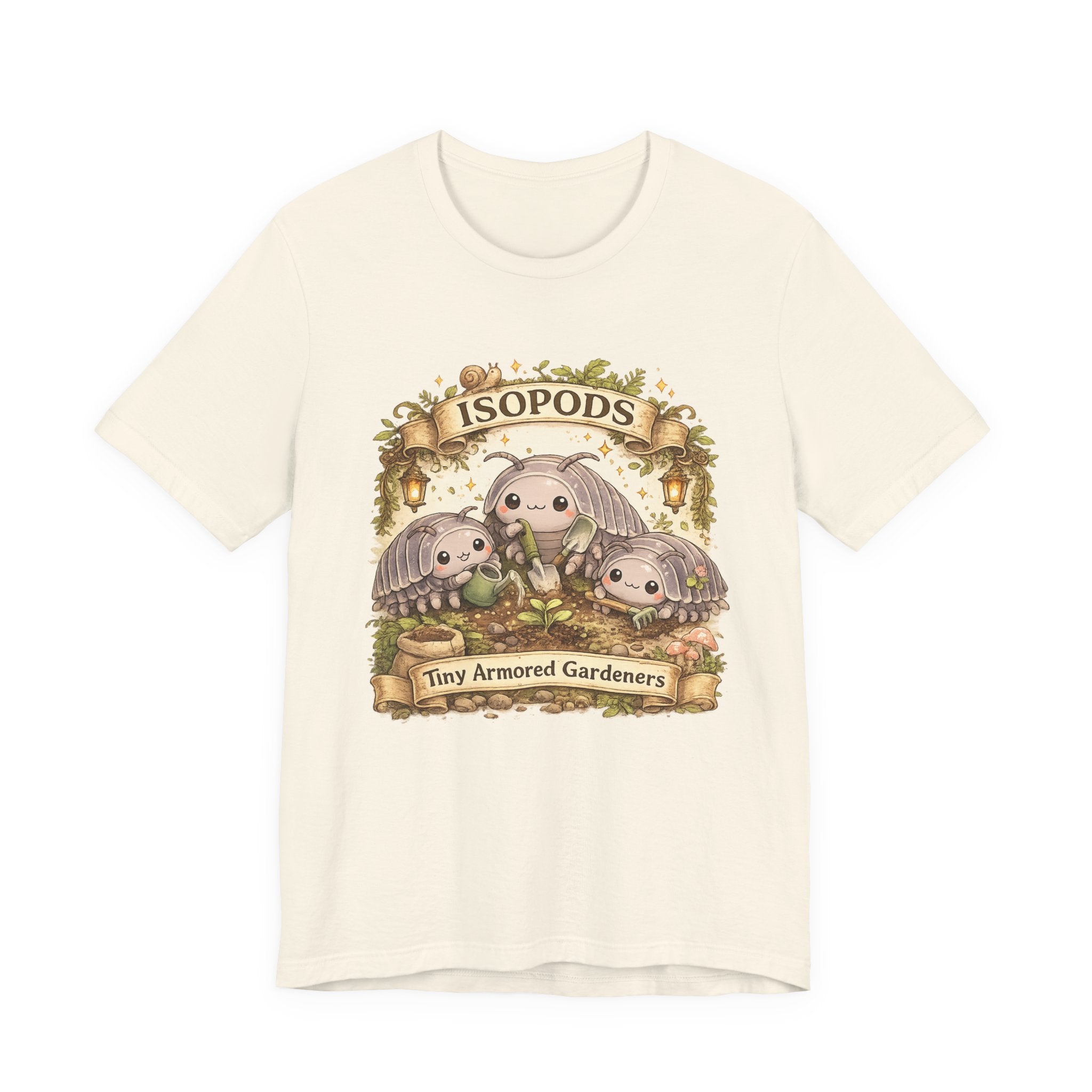 Isopods Tee — "Tiny Armored Gardeners" Cute Isopod T-Shirt