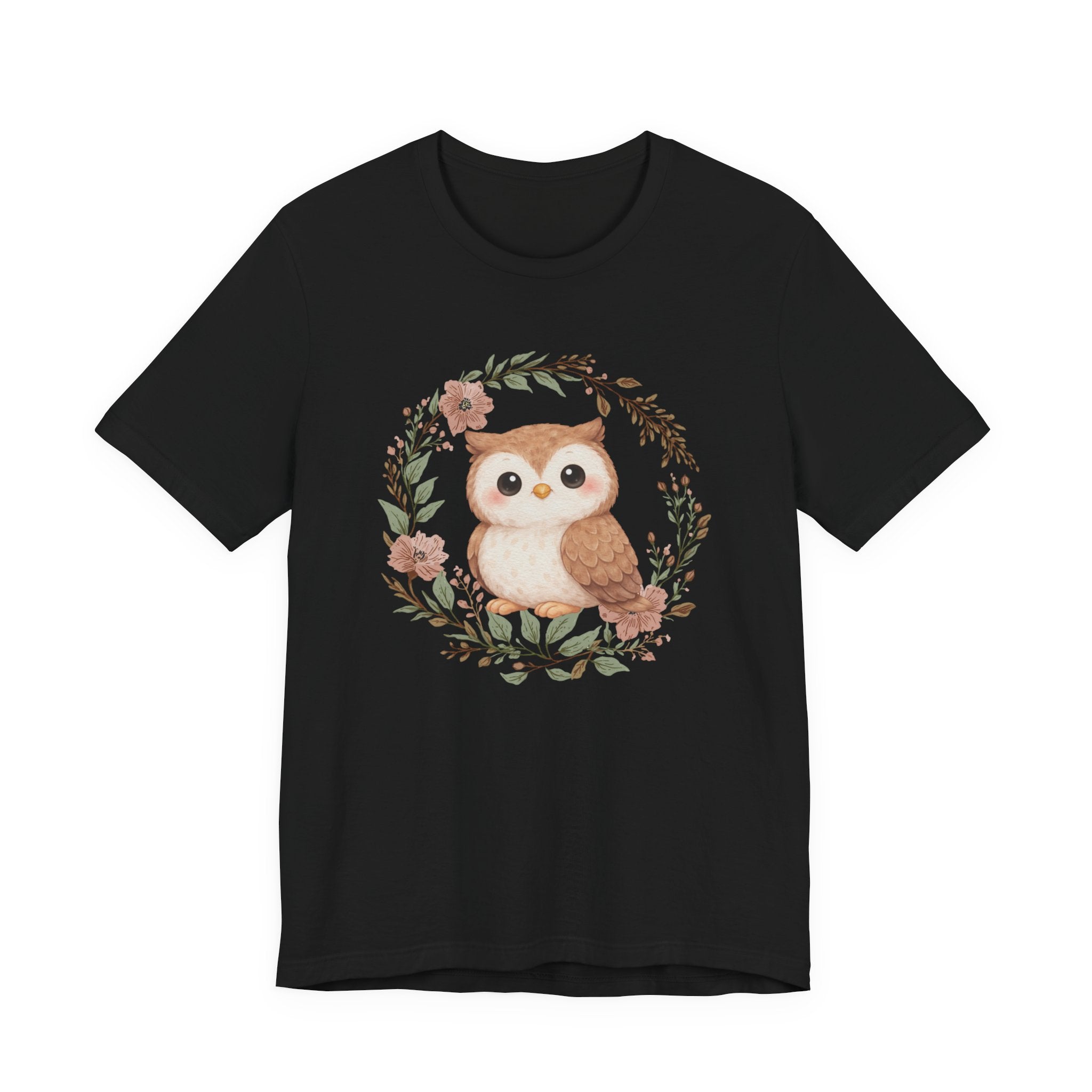 Floral Wreath Baby Owl Tee