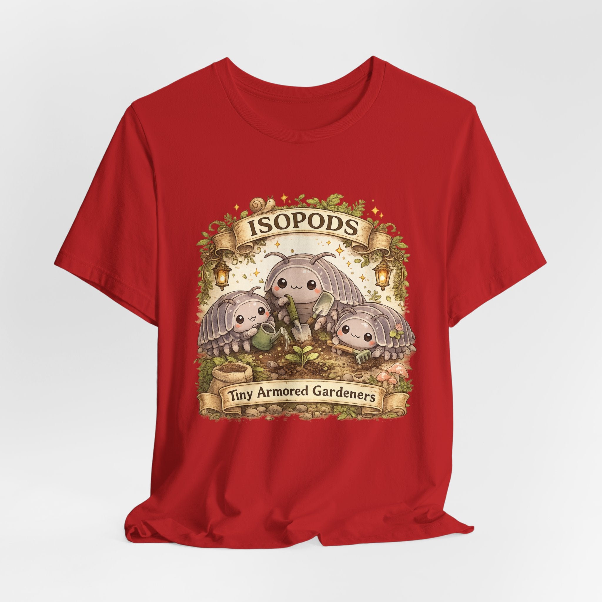 Isopods Tee — "Tiny Armored Gardeners" Cute Isopod T-Shirt