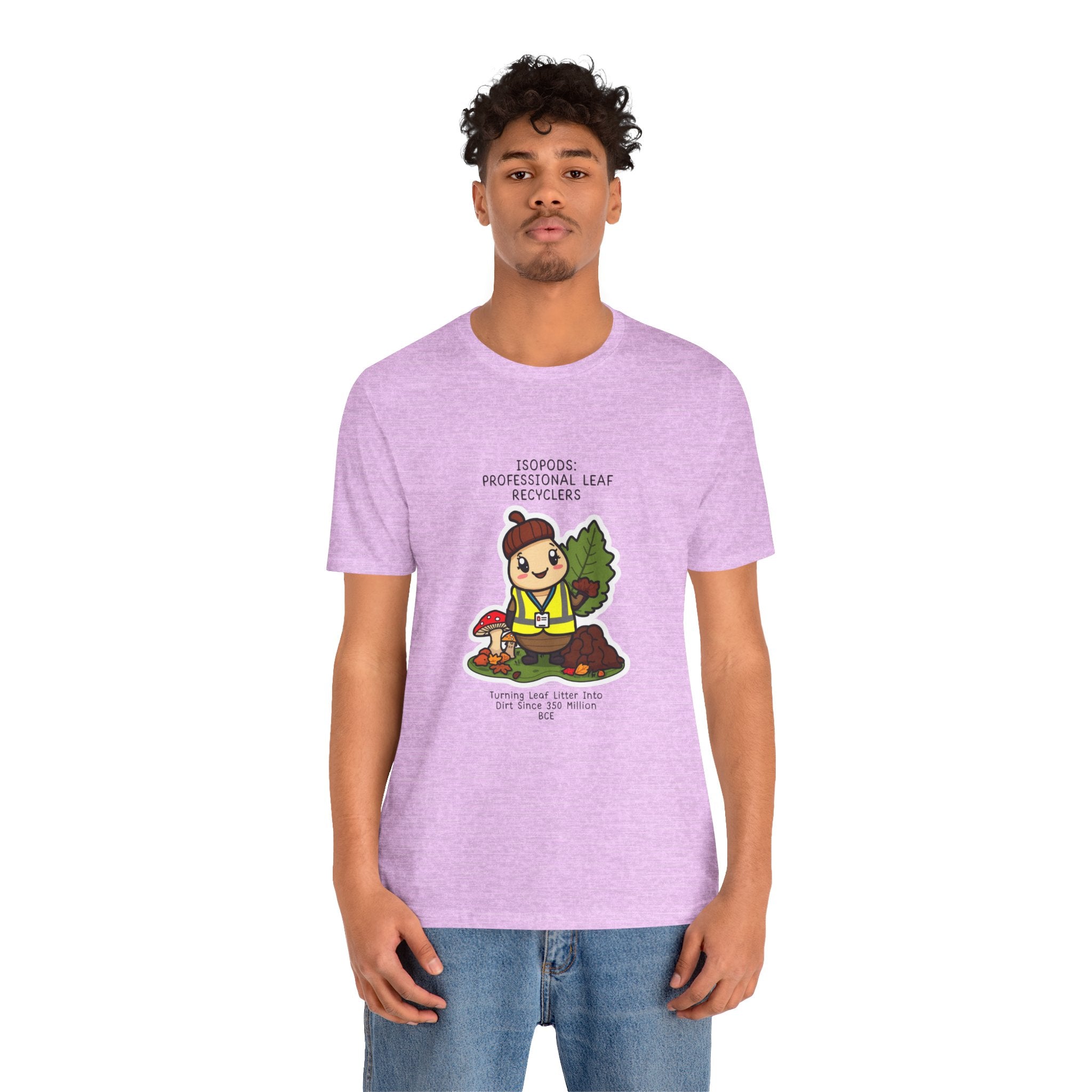 Leaf Recycler Cute Graphic Tee — “Professional Leaf Recyclers” Isopod Worker Shirt