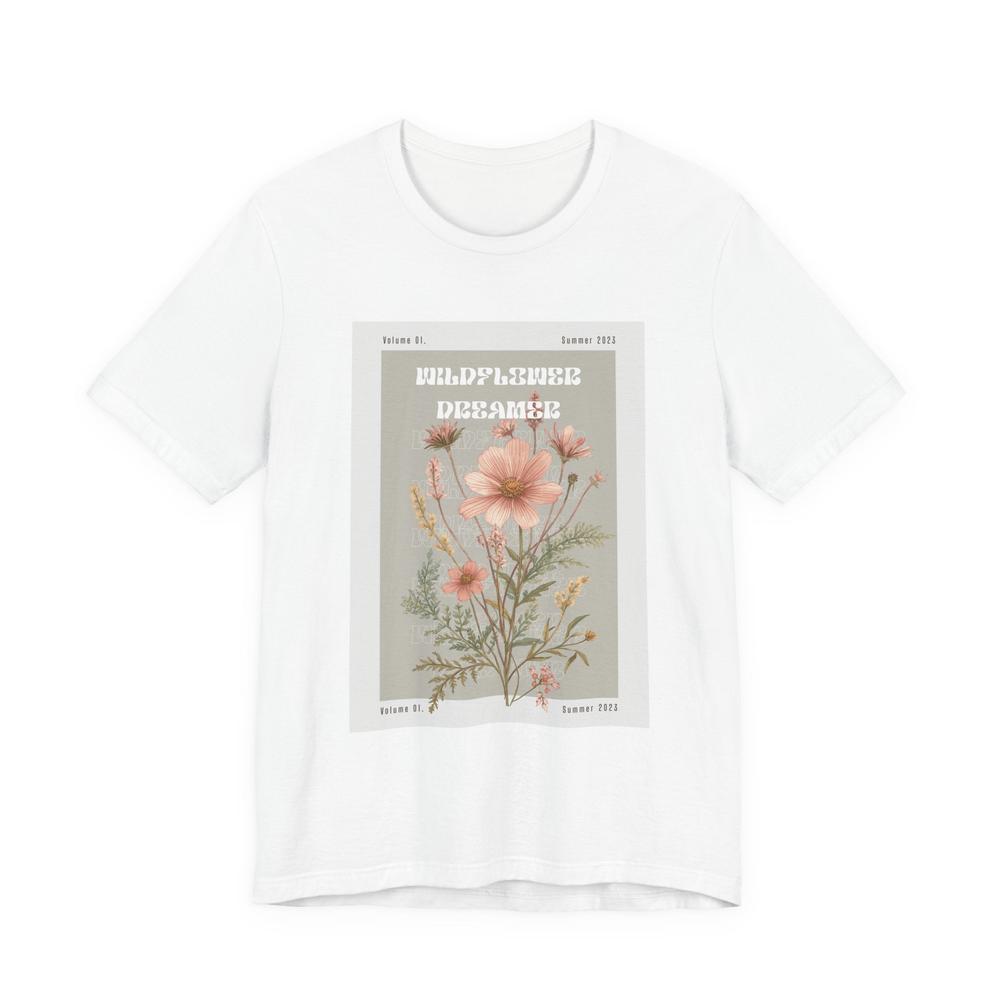 Floral Botanical Tee — 'Wildflower Desires' Vintage Garden Graphic Shirt