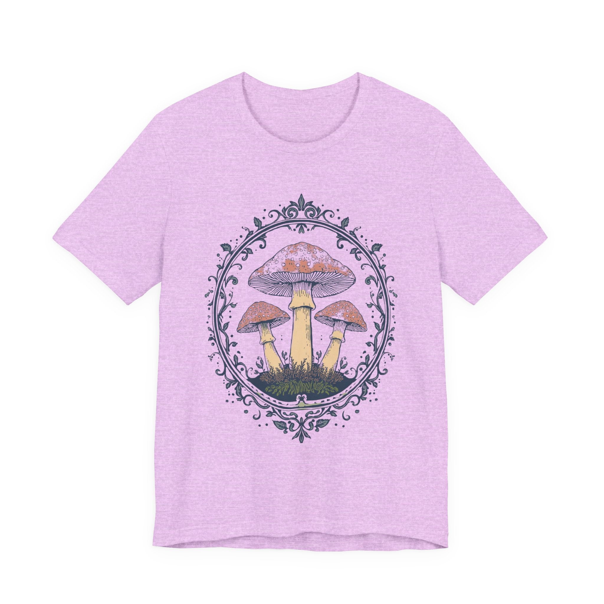 Mushroom Meadow Tee — Vintage Botanical Fungi Graphic T-Shirt