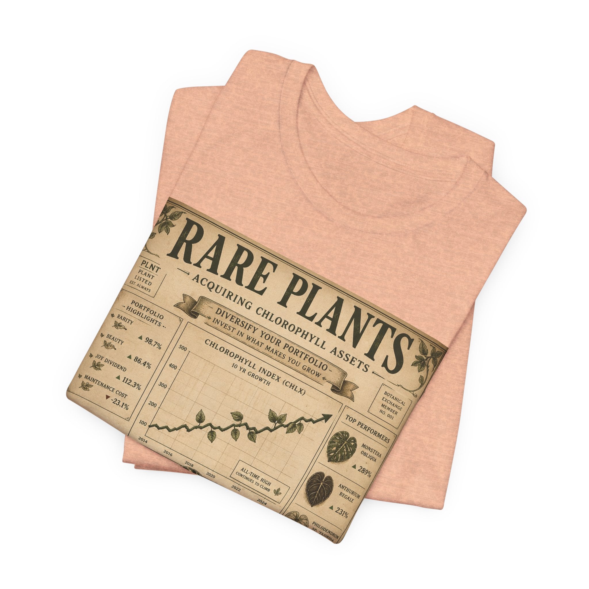Rare Plants Vintage Graphic Tee — Botanical Chart T-Shirt