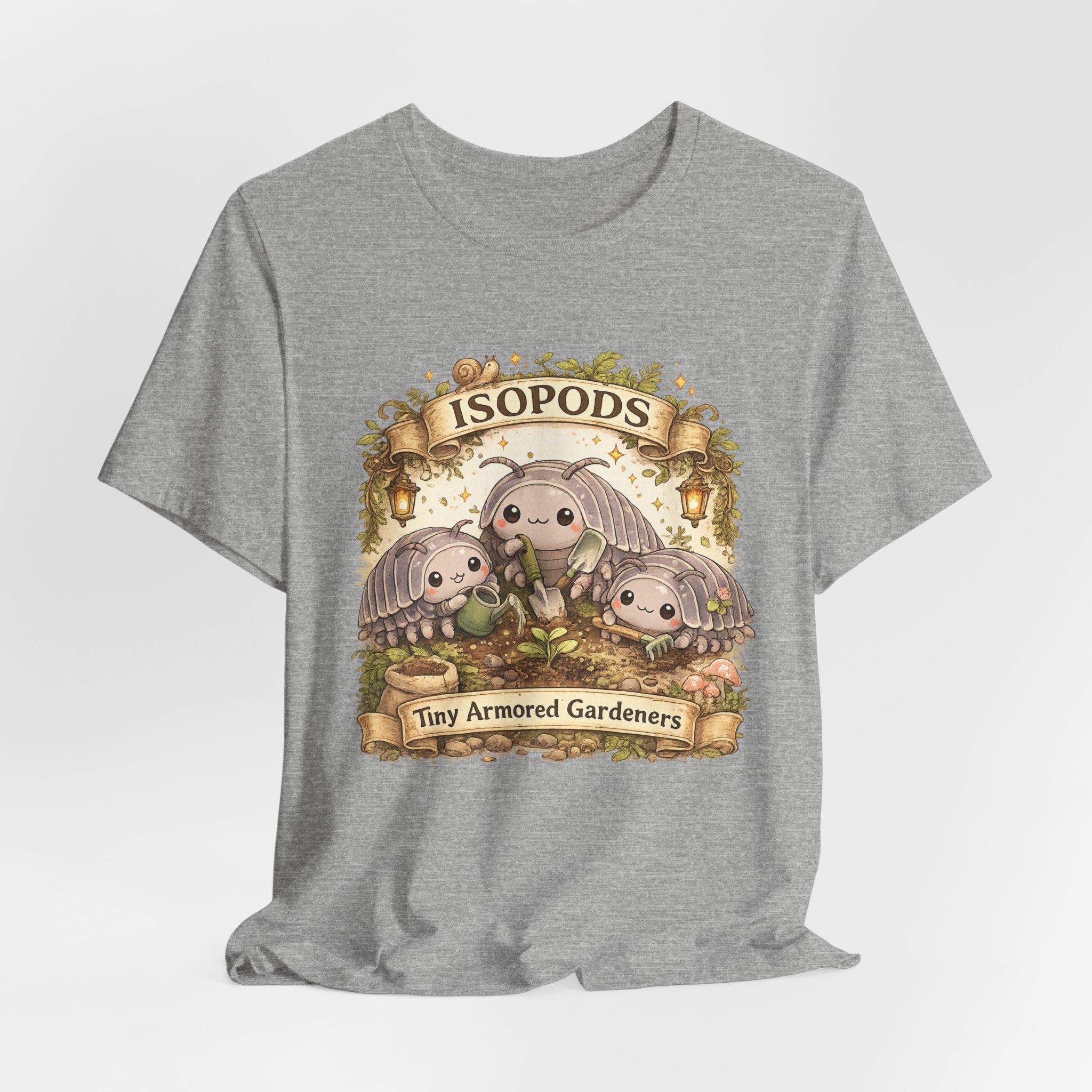 Isopods Tee — "Tiny Armored Gardeners" Cute Isopod T-Shirt