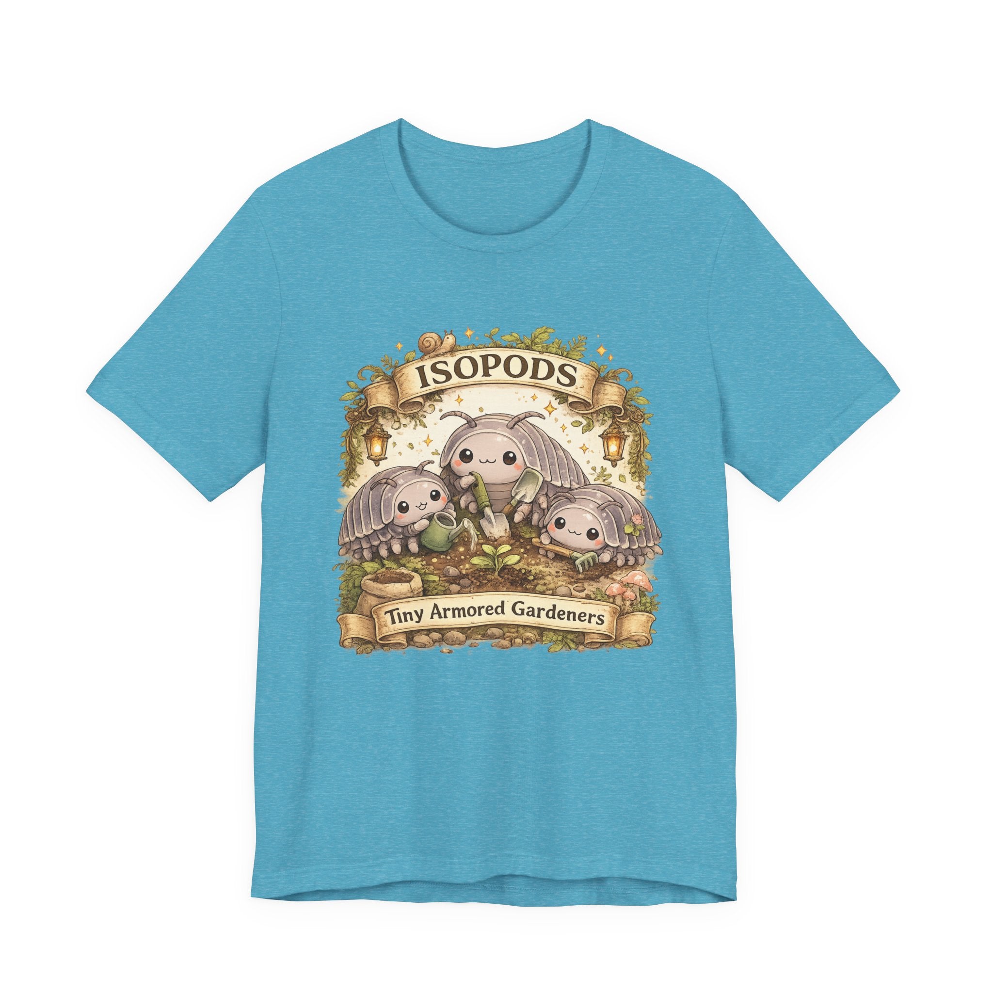 Isopods Tee — "Tiny Armored Gardeners" Cute Isopod T-Shirt