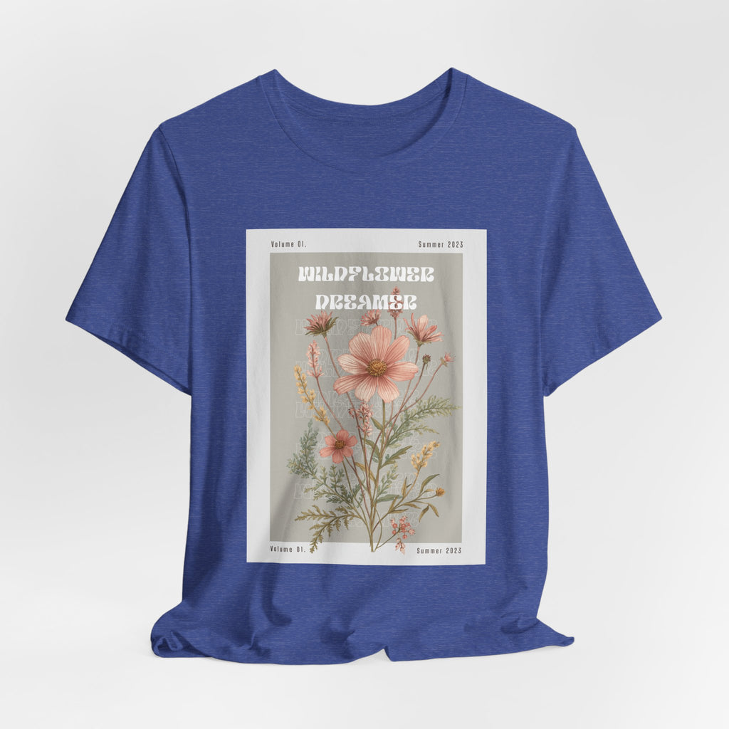 Floral Botanical Tee — 'Wildflower Desires' Vintage Garden Graphic Shirt