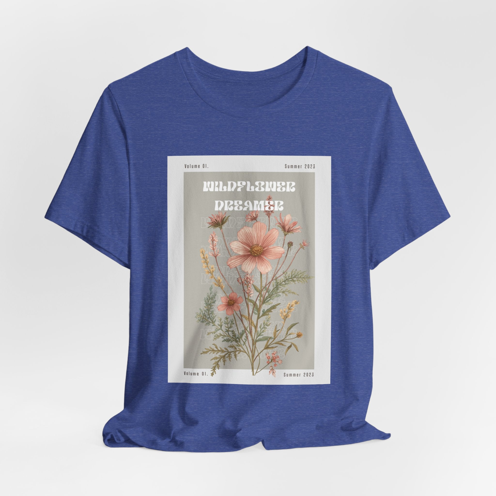 Floral Botanical Tee — 'Wildflower Desires' Vintage Garden Graphic Shirt