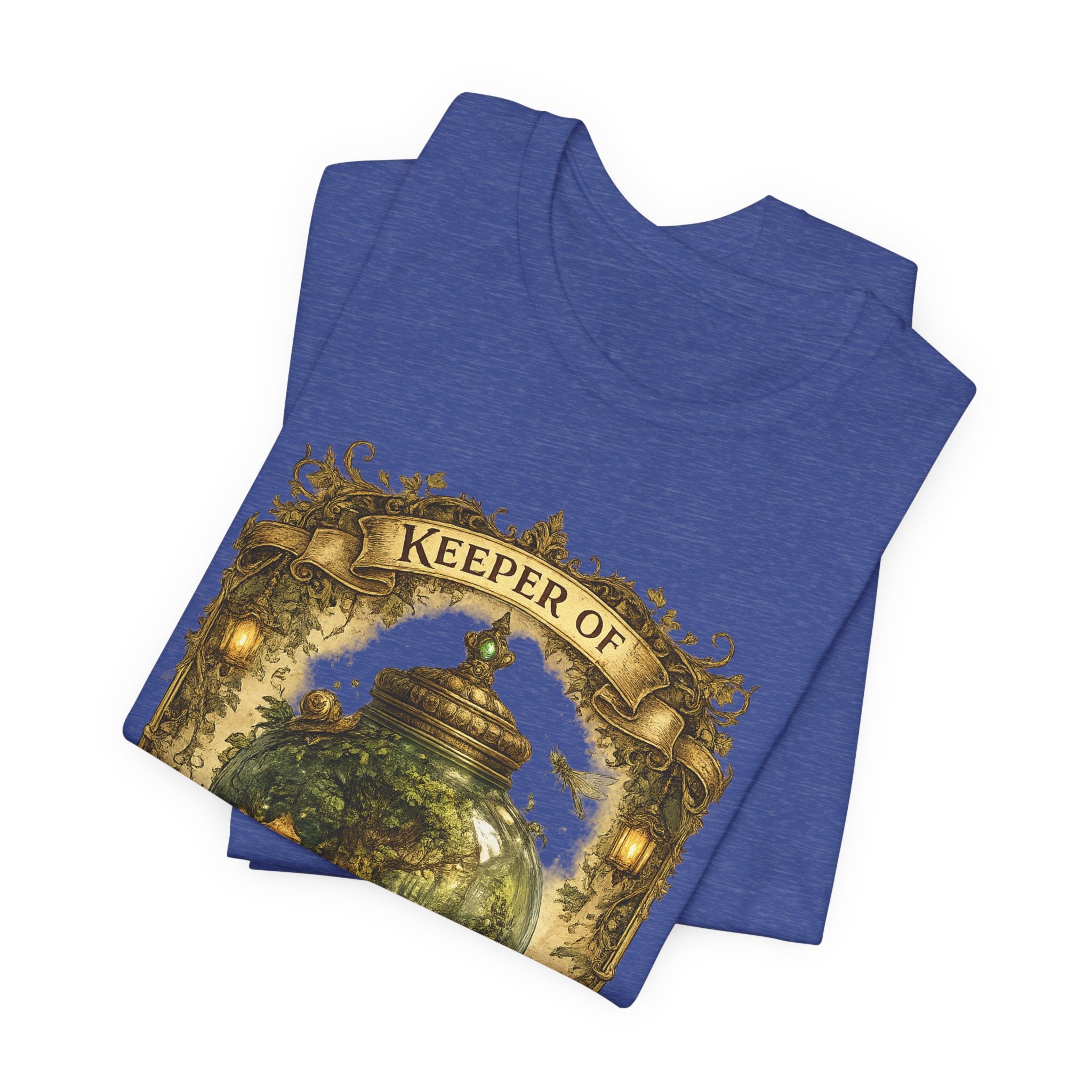 Keeper of Pocket Forests T-Shirt — Fantasy Terrarium Nature Tee