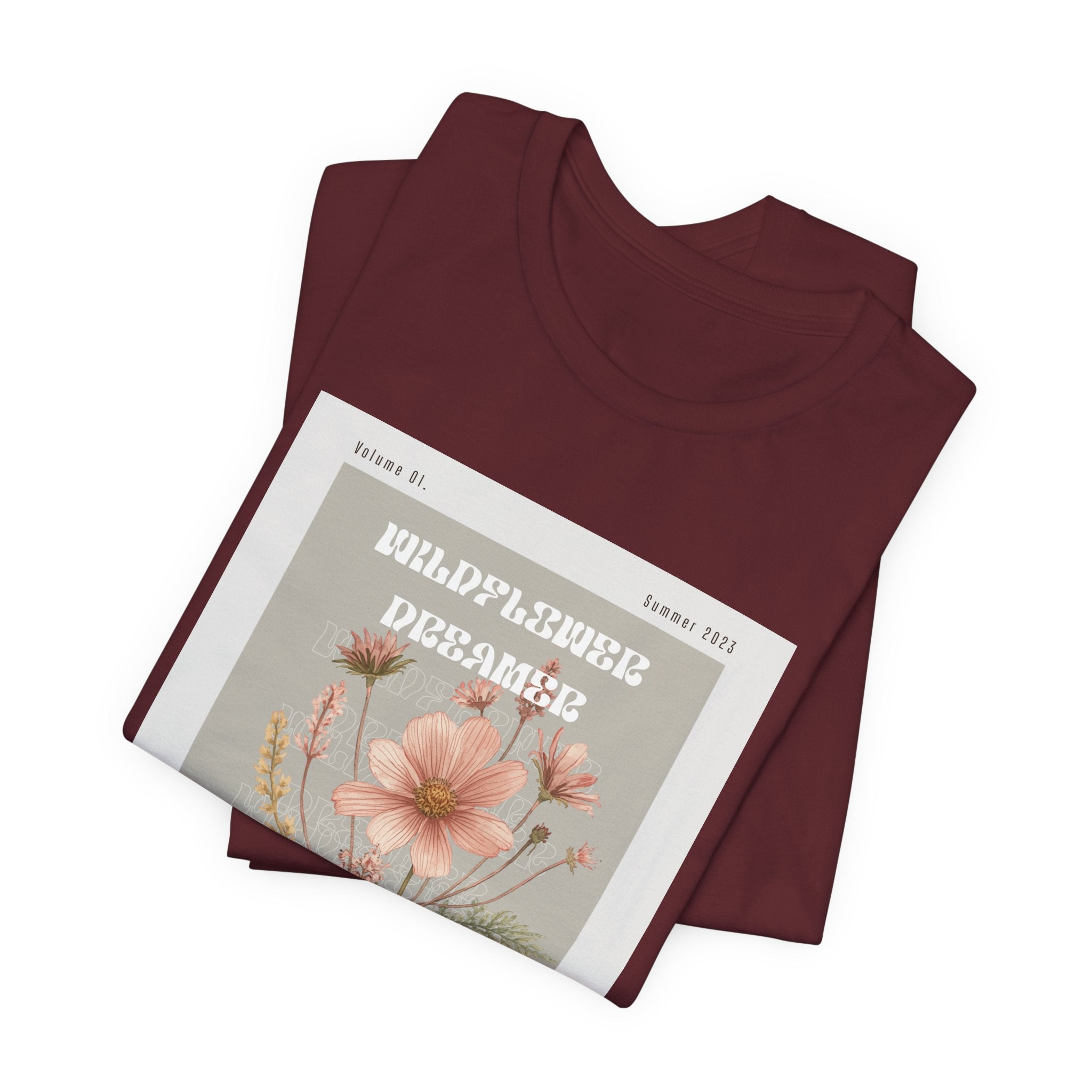 Floral Botanical Tee — 'Wildflower Desires' Vintage Garden Graphic Shirt