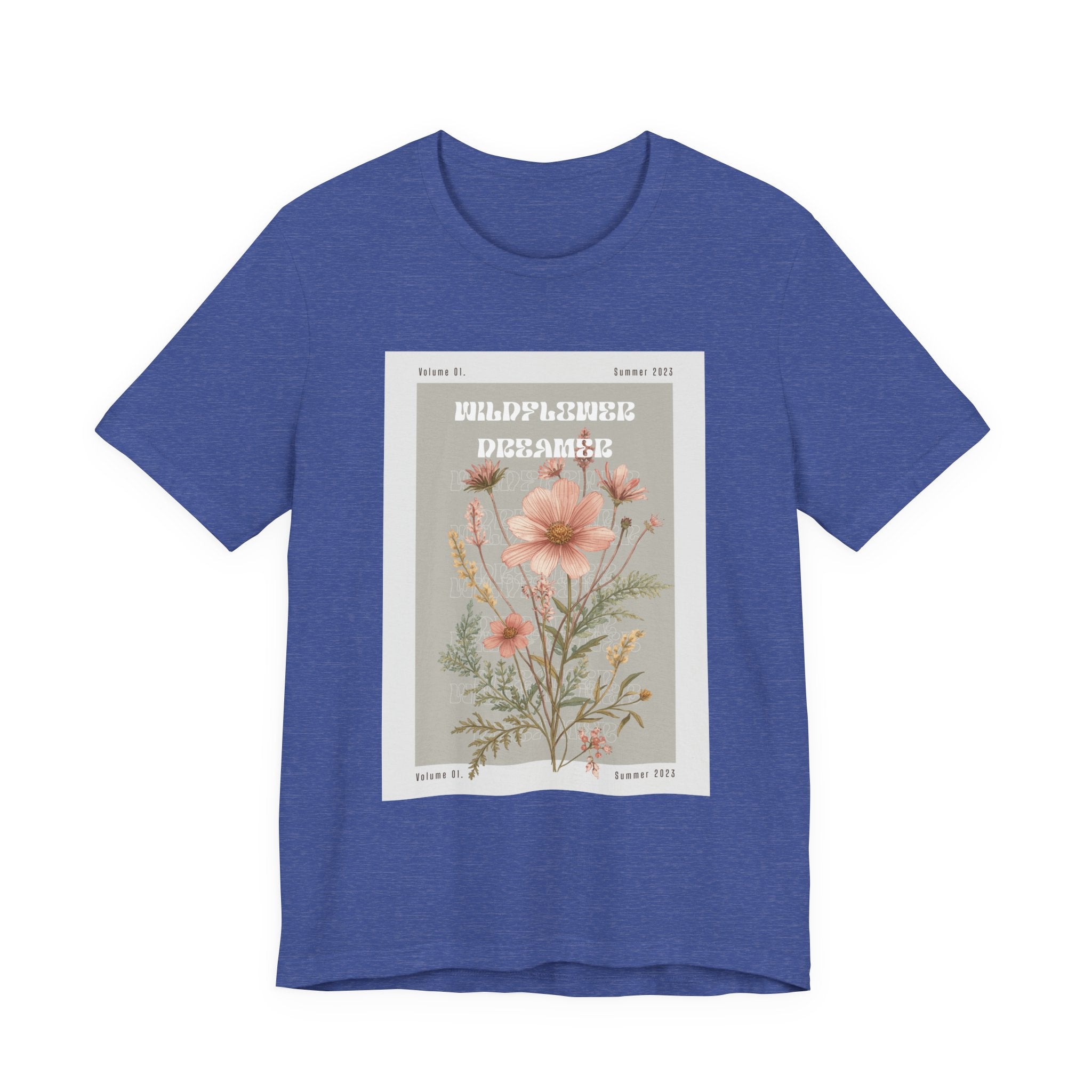 Floral Botanical Tee — 'Wildflower Desires' Vintage Garden Graphic Shirt