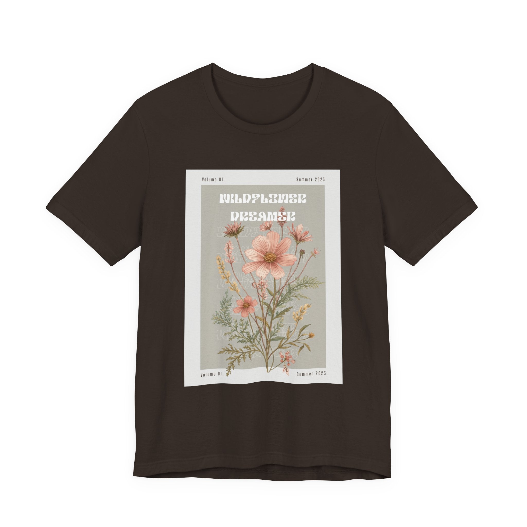 Floral Botanical Tee — 'Wildflower Desires' Vintage Garden Graphic Shirt
