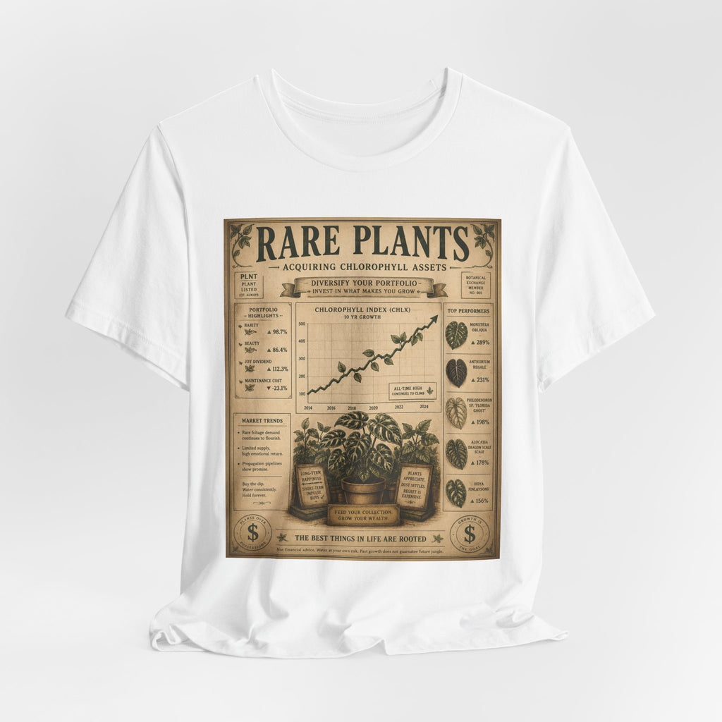 Rare Plants Vintage Graphic Tee — Botanical Chart T-Shirt