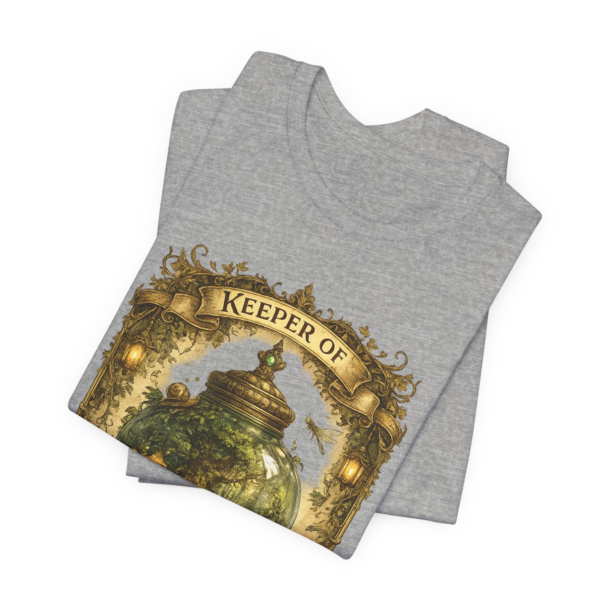 Keeper of Pocket Forests T-Shirt — Fantasy Terrarium Nature Tee
