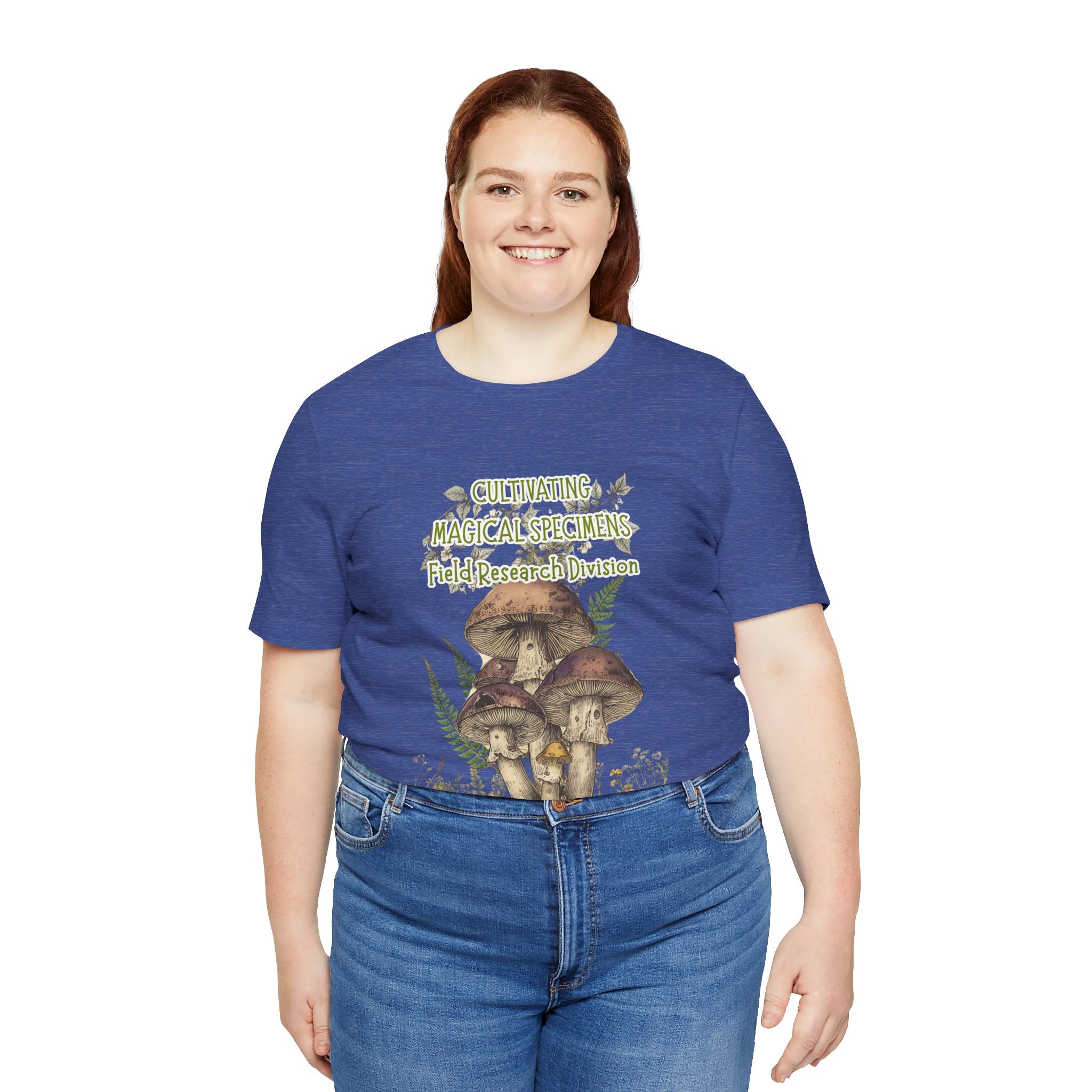 Mushroom Field Research Tee — "Cultivating Magical Specimens" Botanical Graphic Shirt