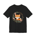 Cute Fox Wreath T-Shirt – Woodland Floral Baby Fox Tee