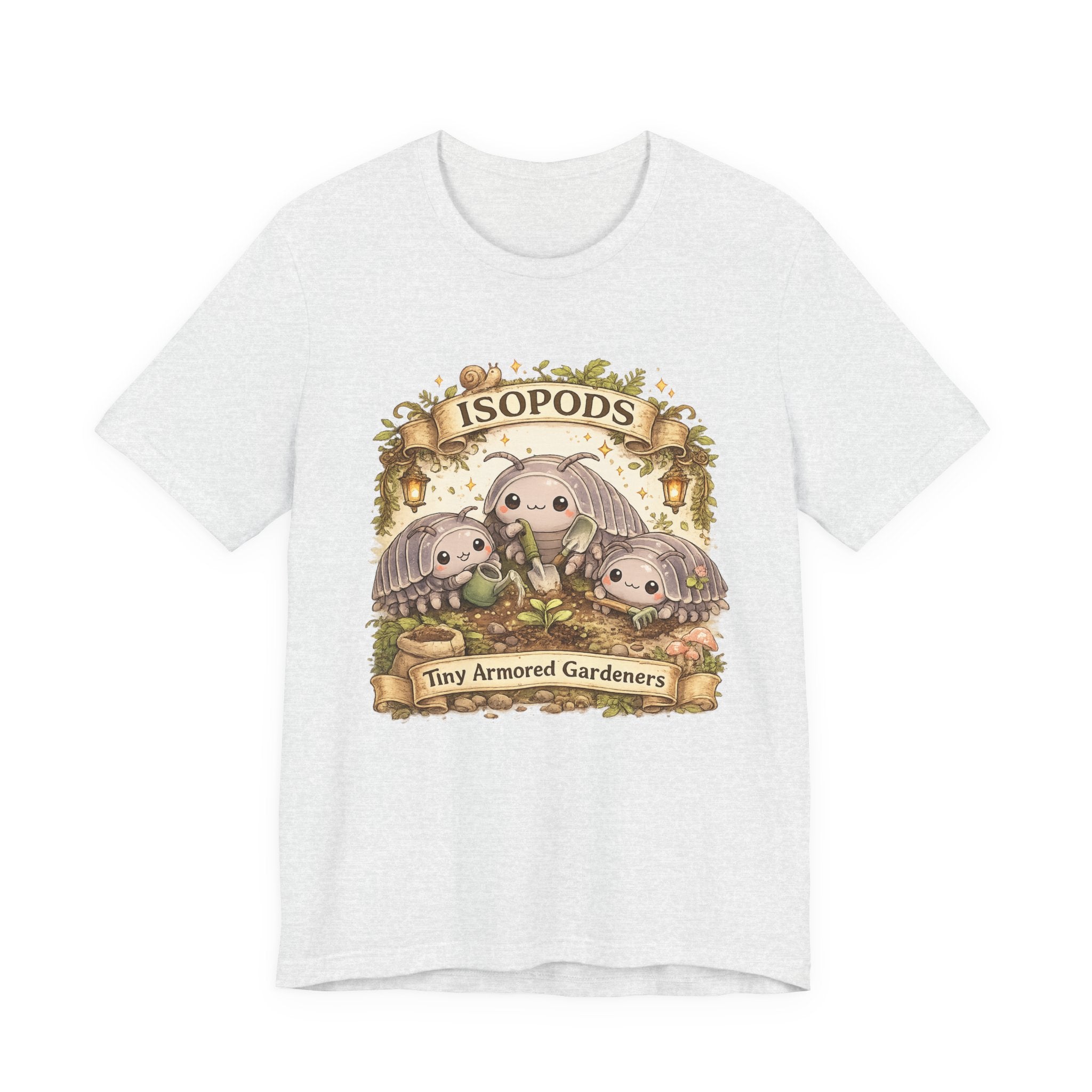 Isopods Tee — "Tiny Armored Gardeners" Cute Isopod T-Shirt