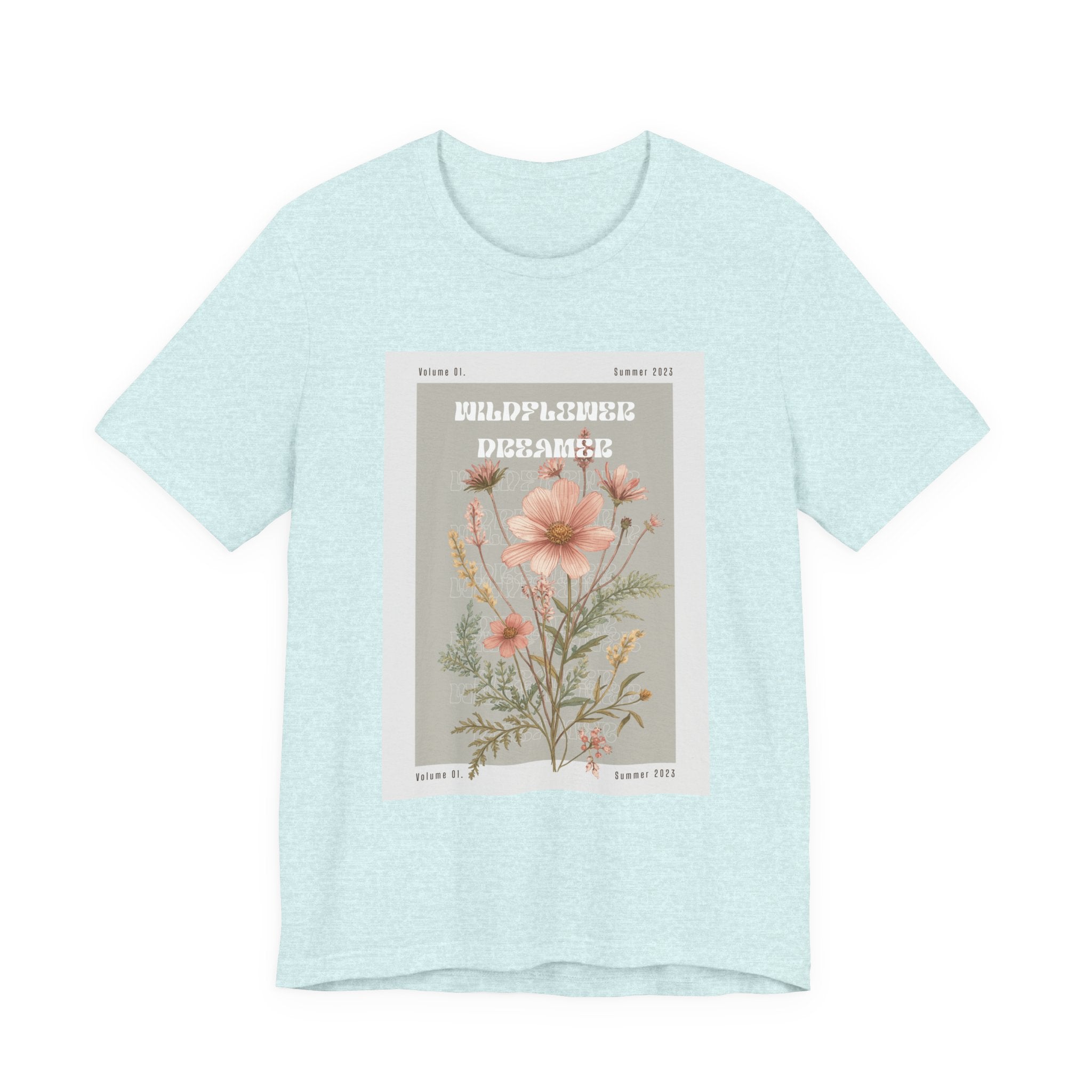 Floral Botanical Tee — 'Wildflower Desires' Vintage Garden Graphic Shirt