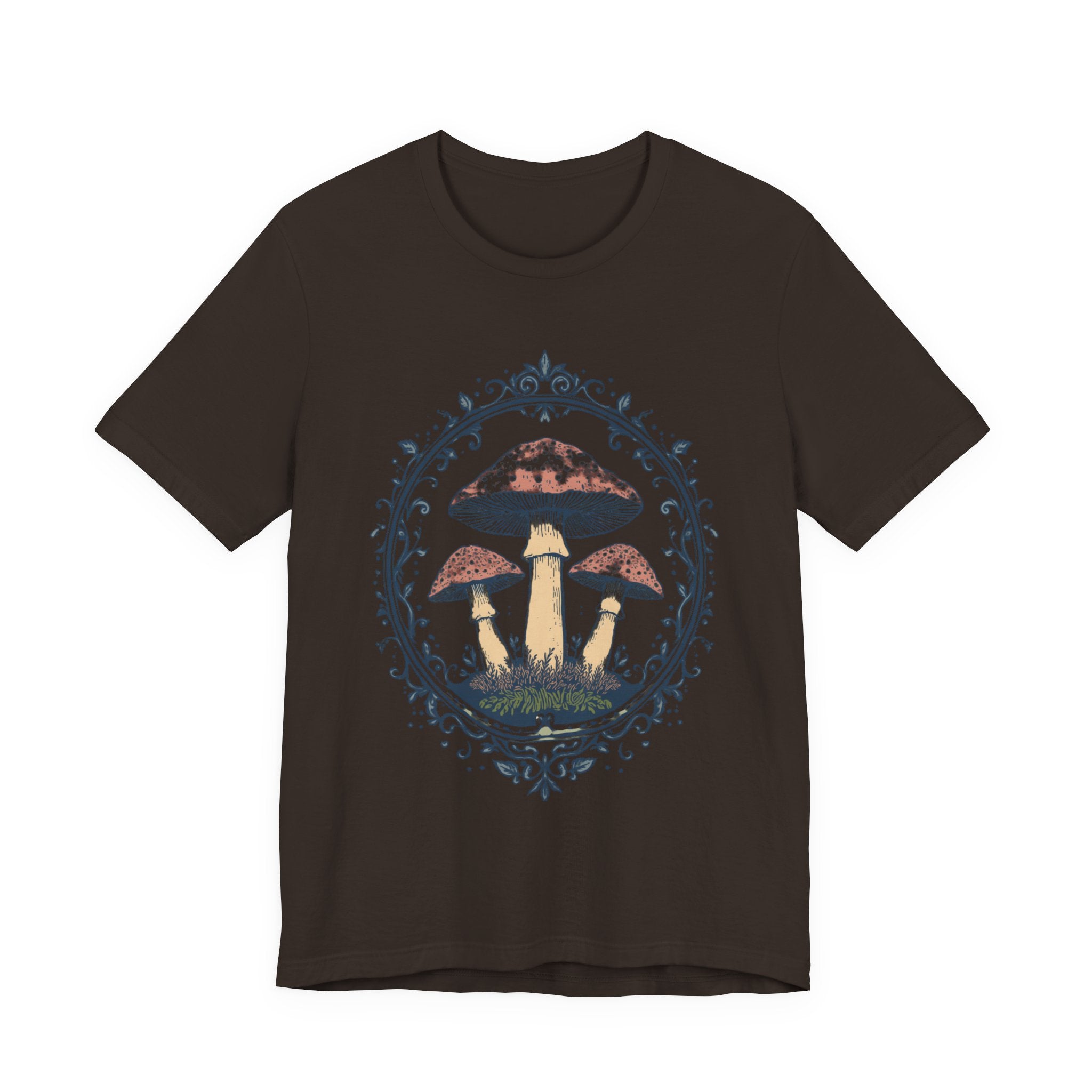 Mushroom Meadow Tee — Vintage Botanical Fungi Graphic T-Shirt