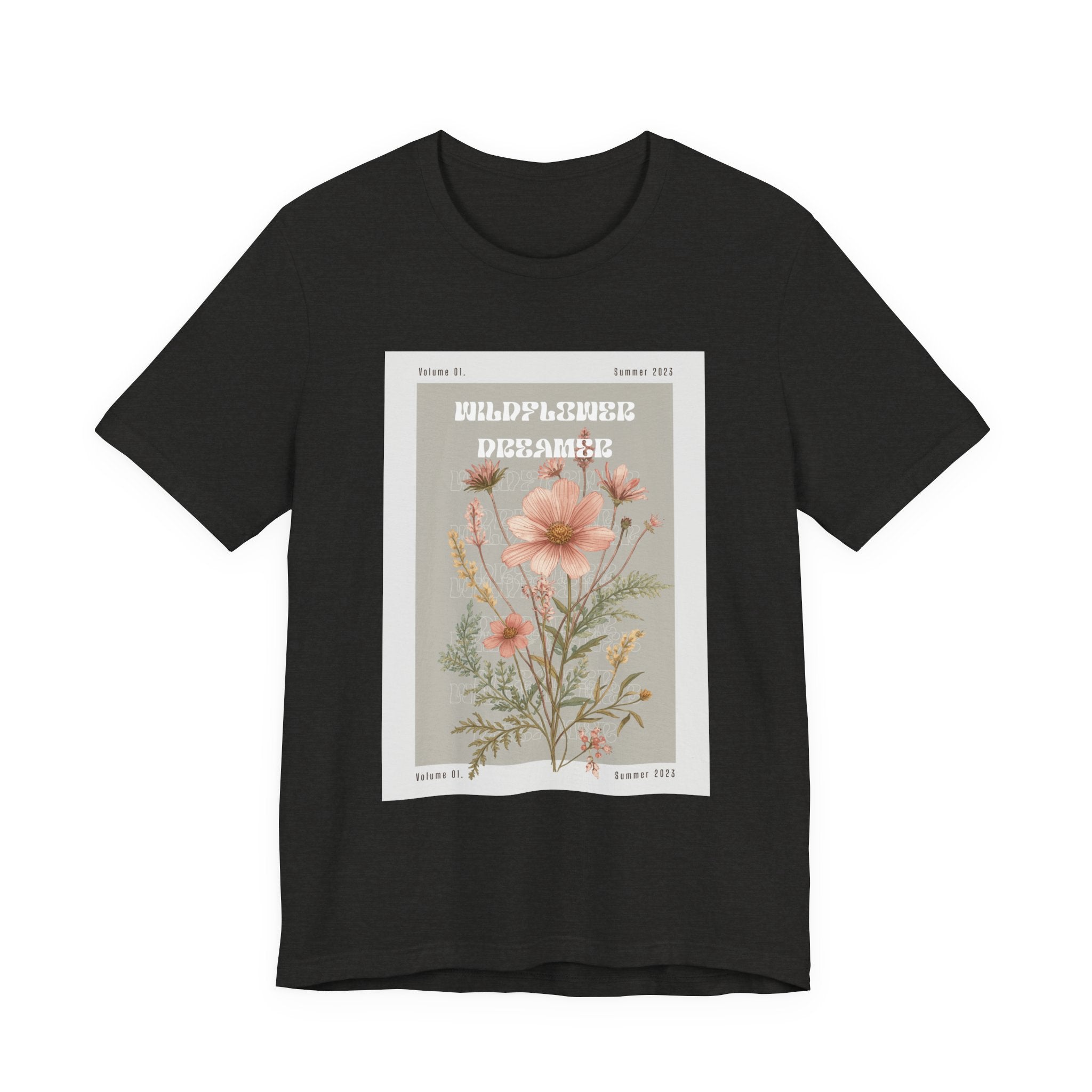 Floral Botanical Tee — 'Wildflower Desires' Vintage Garden Graphic Shirt