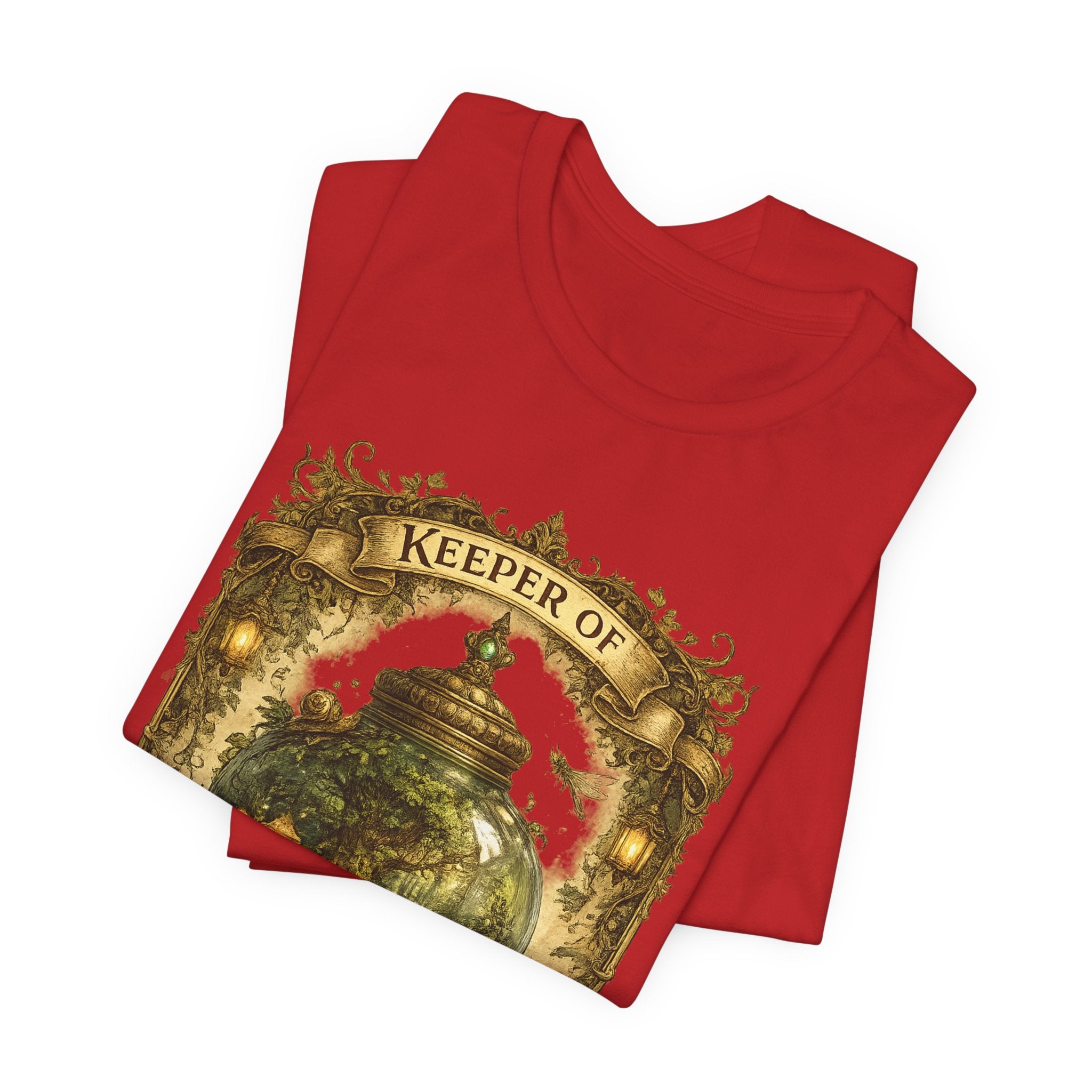Keeper of Pocket Forests T-Shirt — Fantasy Terrarium Nature Tee