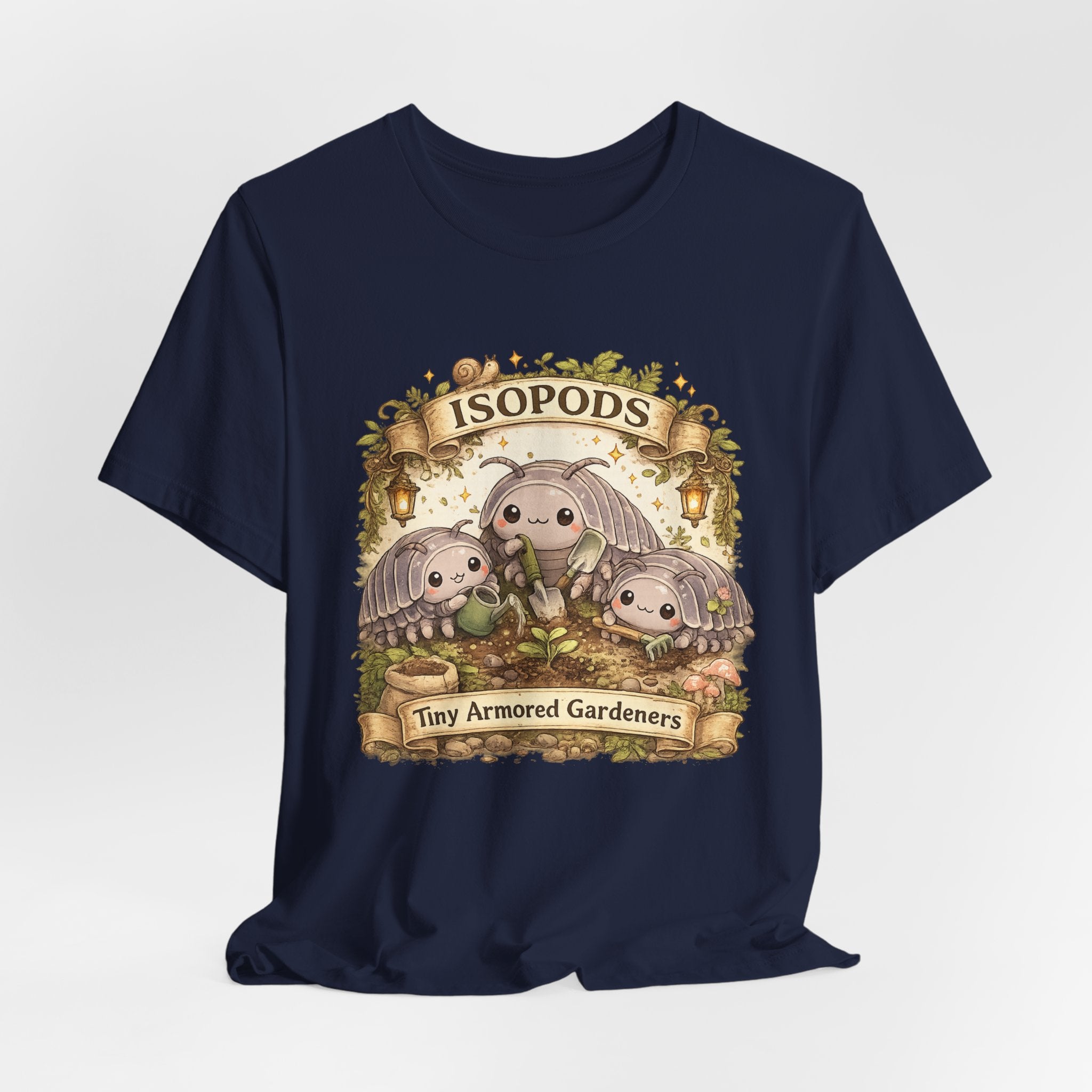 Isopods Tee — "Tiny Armored Gardeners" Cute Isopod T-Shirt
