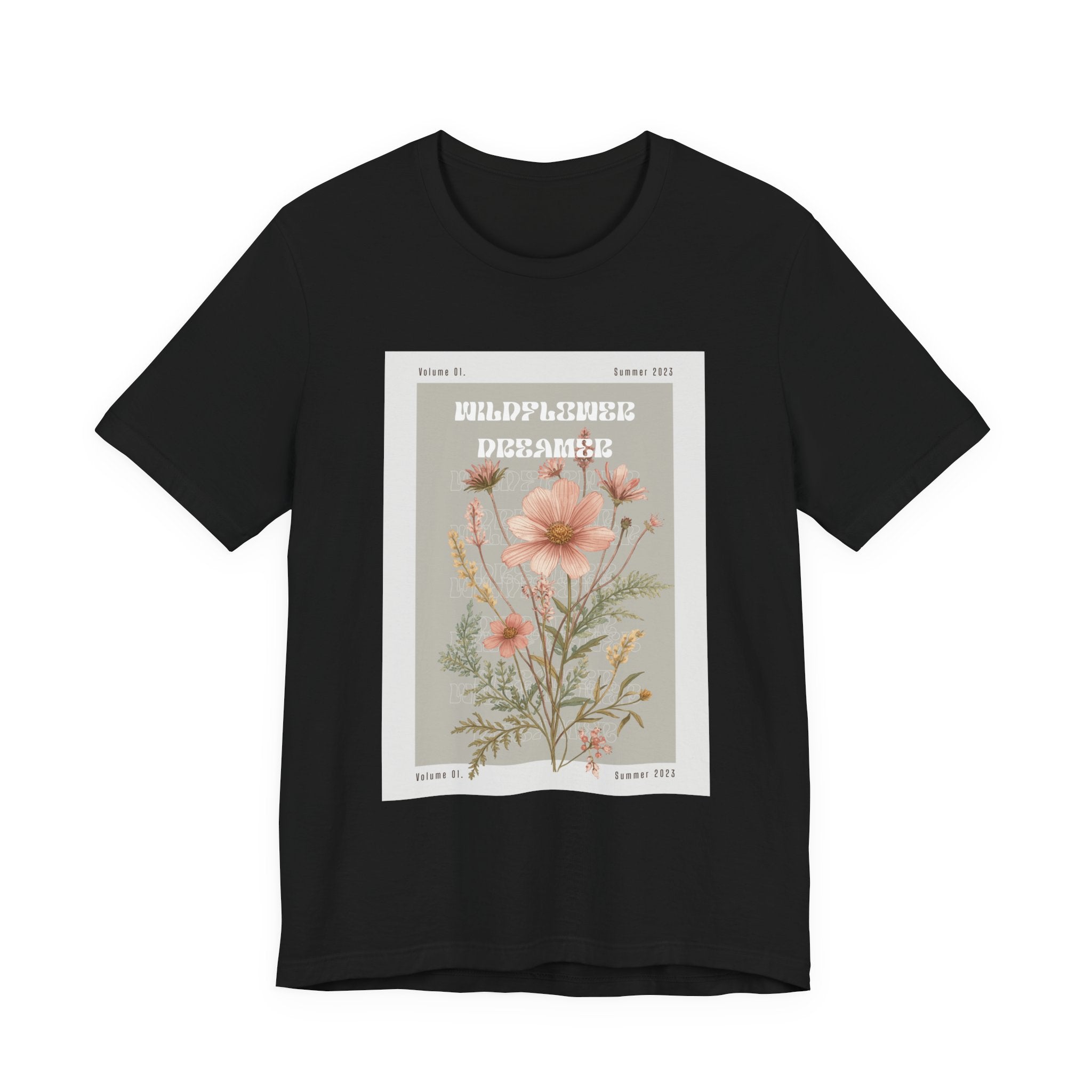 Floral Botanical Tee — 'Wildflower Desires' Vintage Garden Graphic Shirt