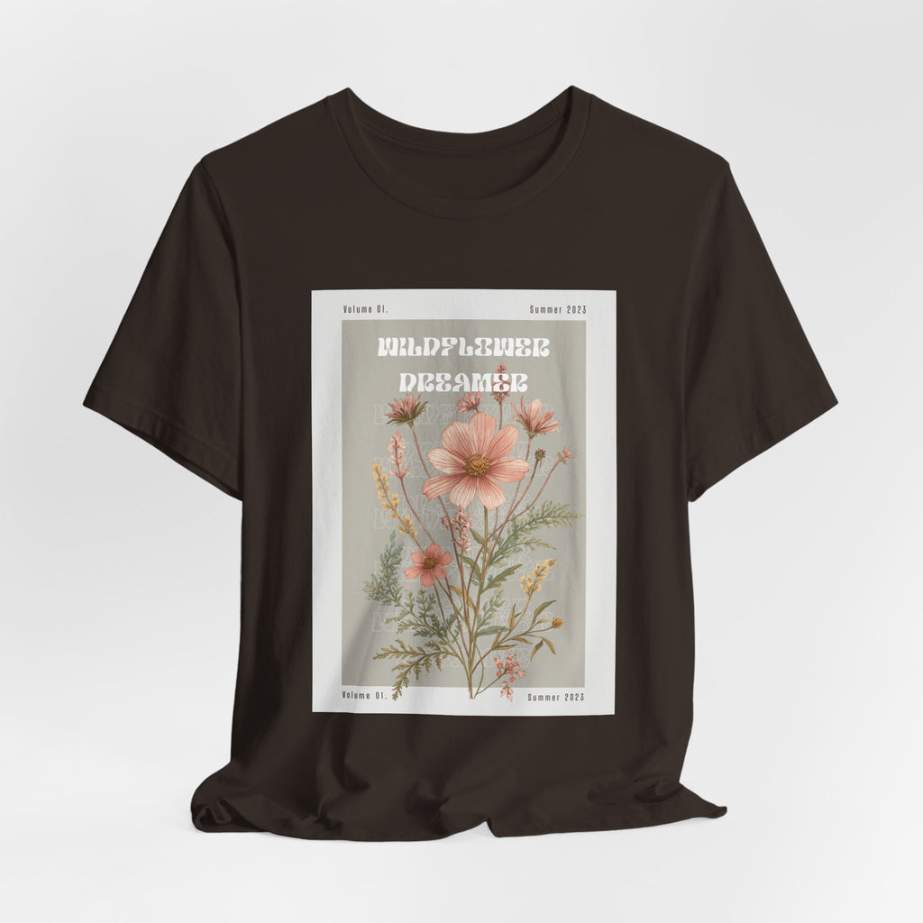 Floral Botanical Tee — 'Wildflower Desires' Vintage Garden Graphic Shirt