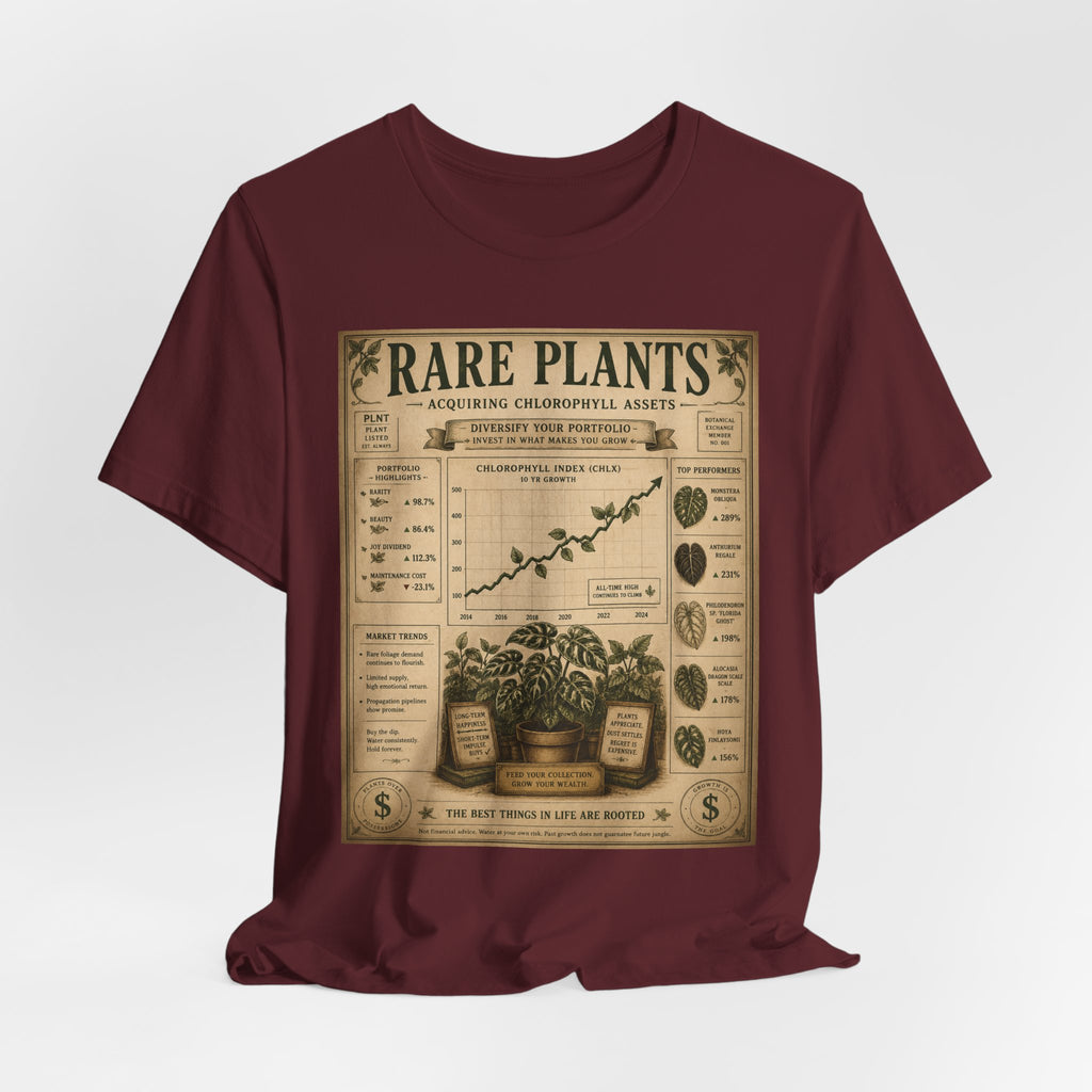 Rare Plants Vintage Graphic Tee — Botanical Chart T-Shirt