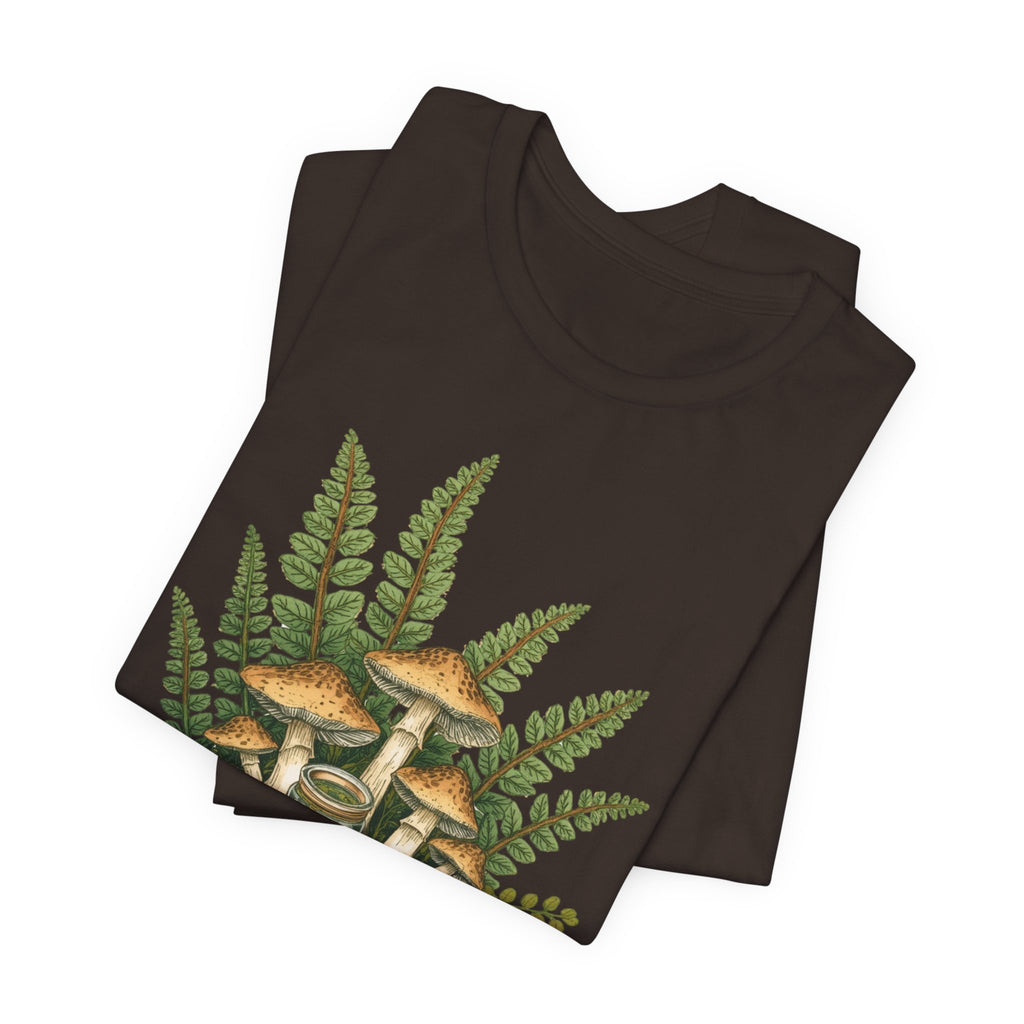Mushroom Forest Tee — Ferns & Fairy Fungi Graphic T-Shirt