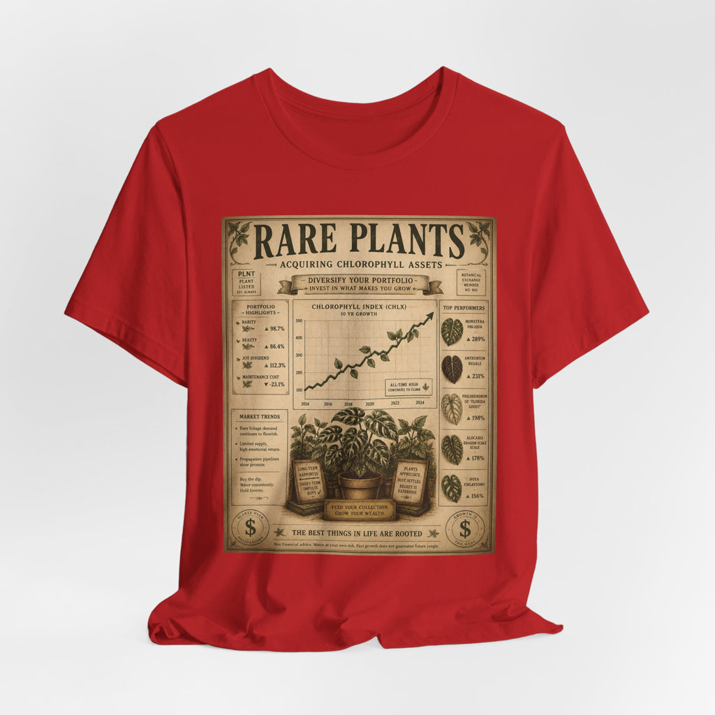 Rare Plants Vintage Graphic Tee — Botanical Chart T-Shirt