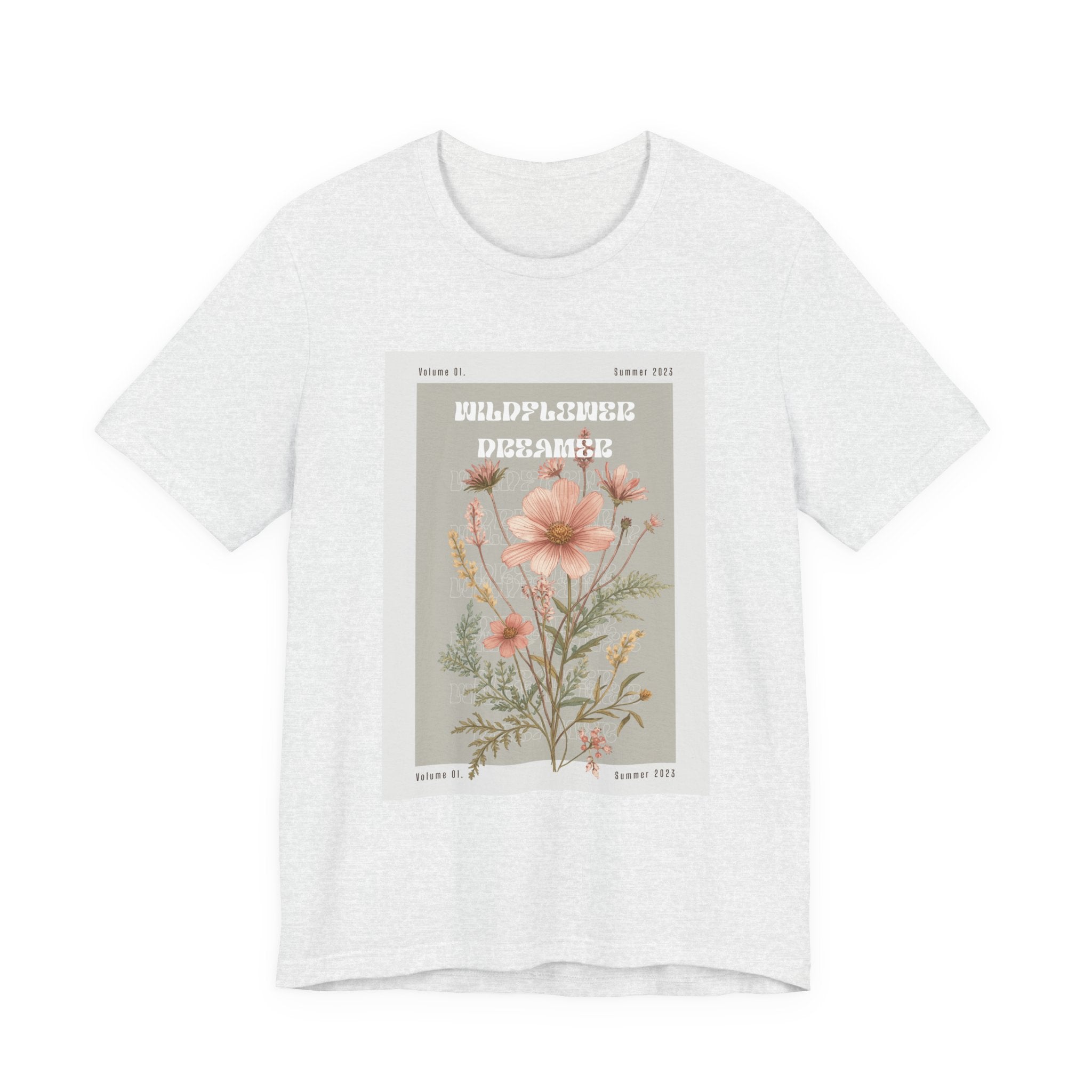 Floral Botanical Tee — 'Wildflower Desires' Vintage Garden Graphic Shirt