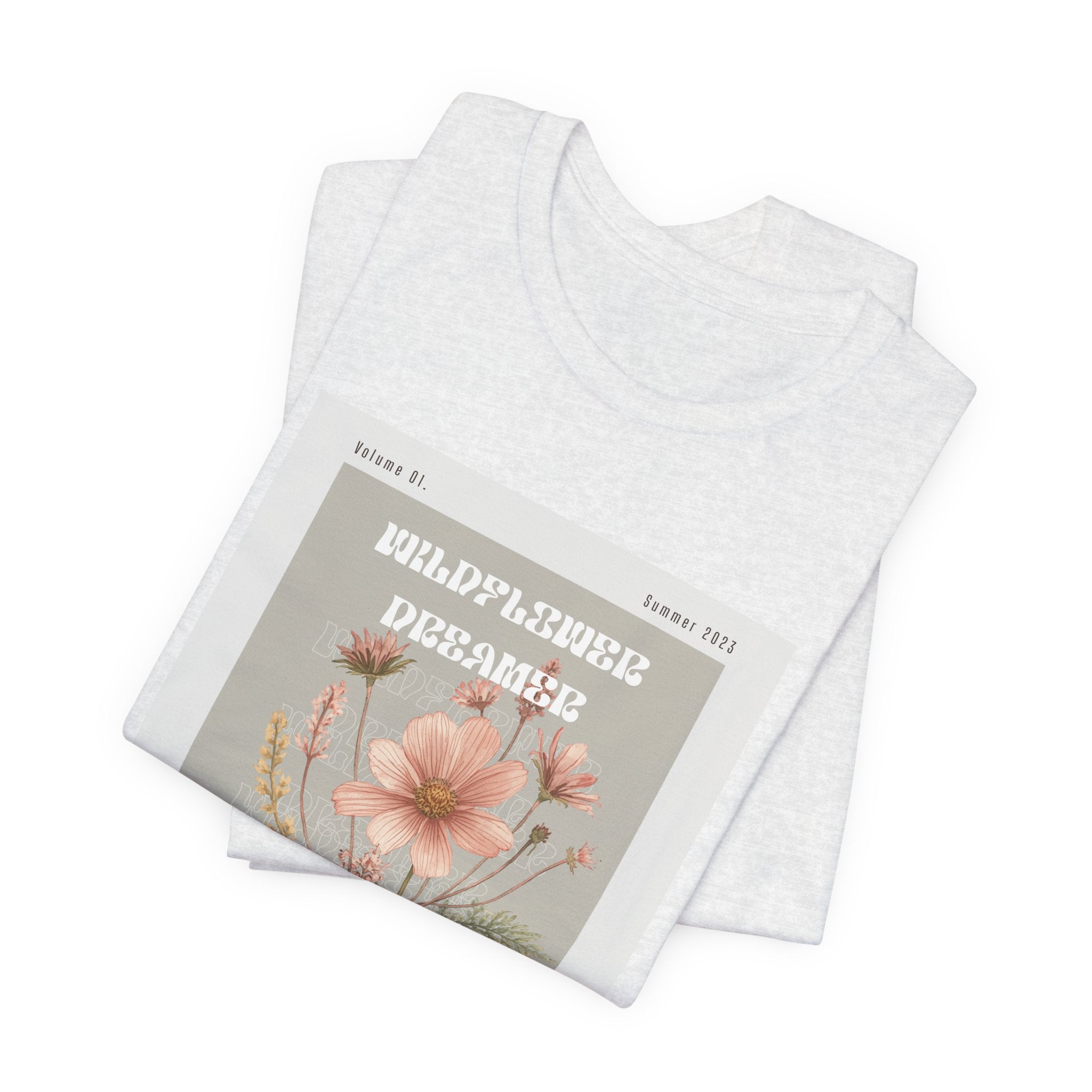 Floral Botanical Tee — 'Wildflower Desires' Vintage Garden Graphic Shirt