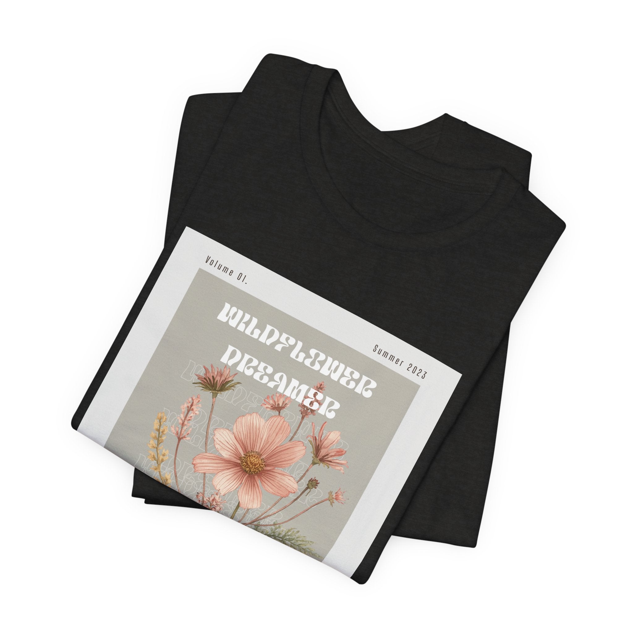 Floral Botanical Tee — 'Wildflower Desires' Vintage Garden Graphic Shirt