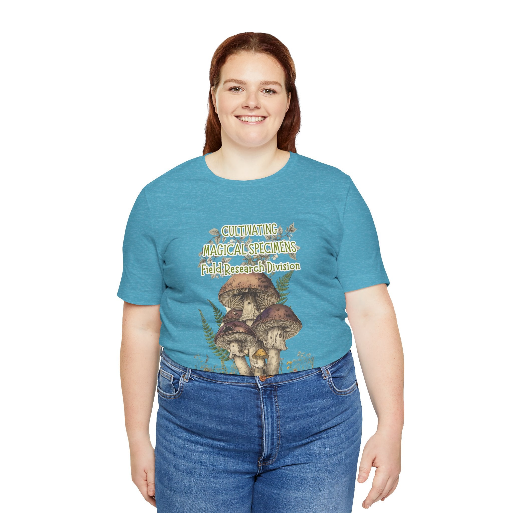 Mushroom Field Research Tee — "Cultivating Magical Specimens" Botanical Graphic Shirt