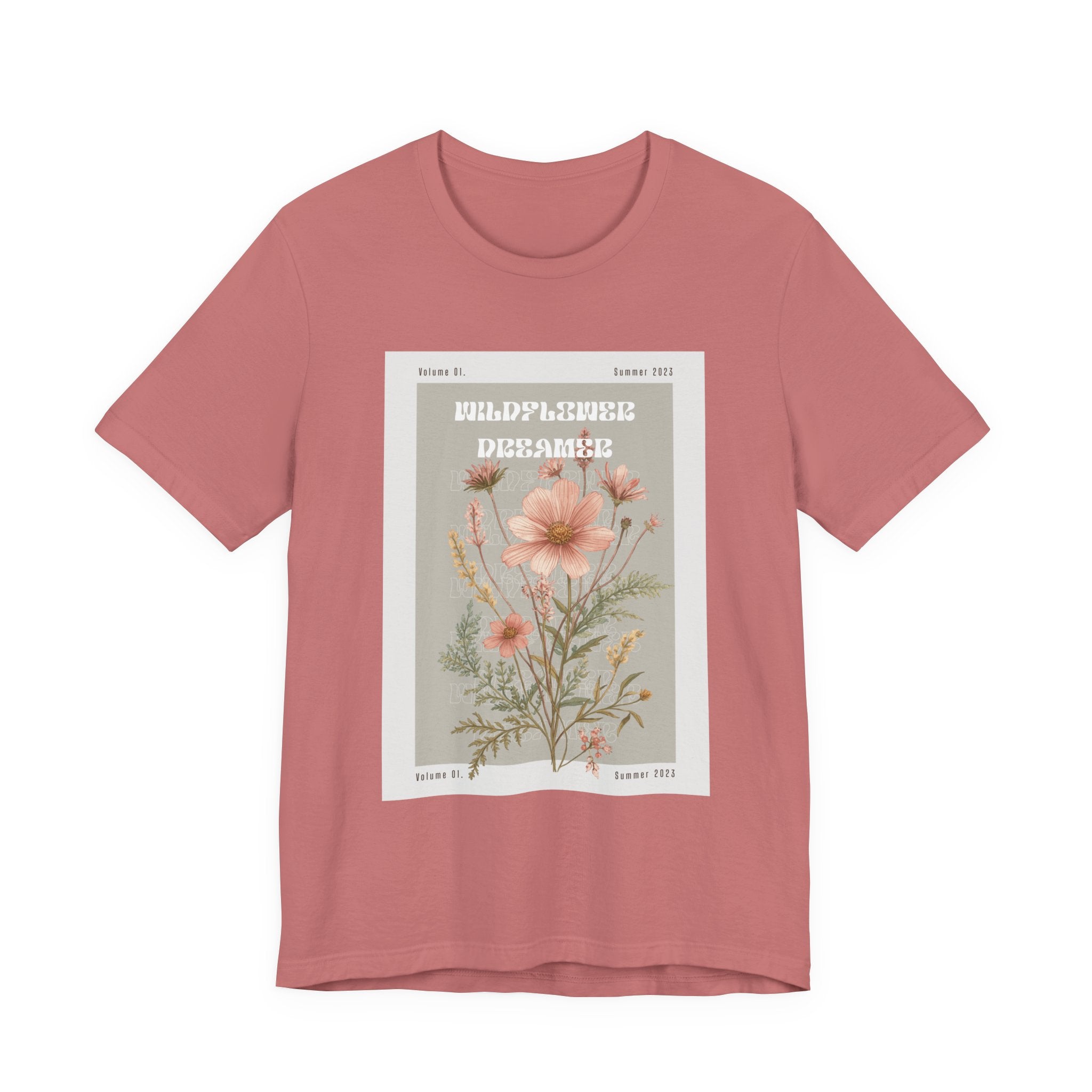 Floral Botanical Tee — 'Wildflower Desires' Vintage Garden Graphic Shirt