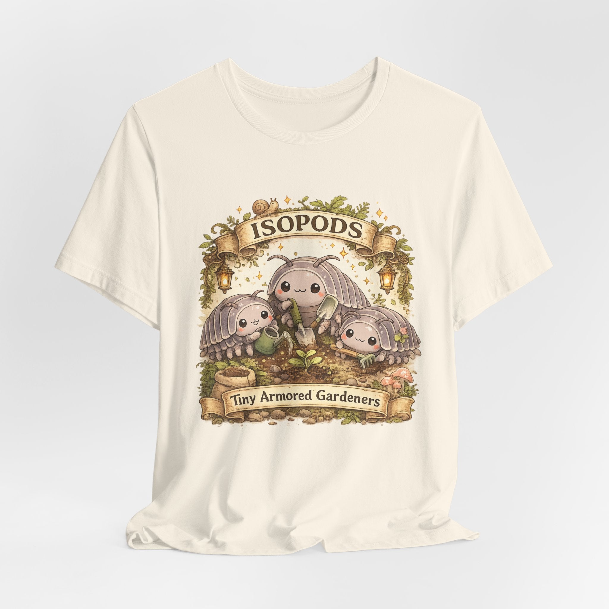Isopods Tee — "Tiny Armored Gardeners" Cute Isopod T-Shirt