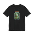 Tiny World Tee — Jar Terrarium Graphic T‑Shirt ("Tiny World, Big Problems")