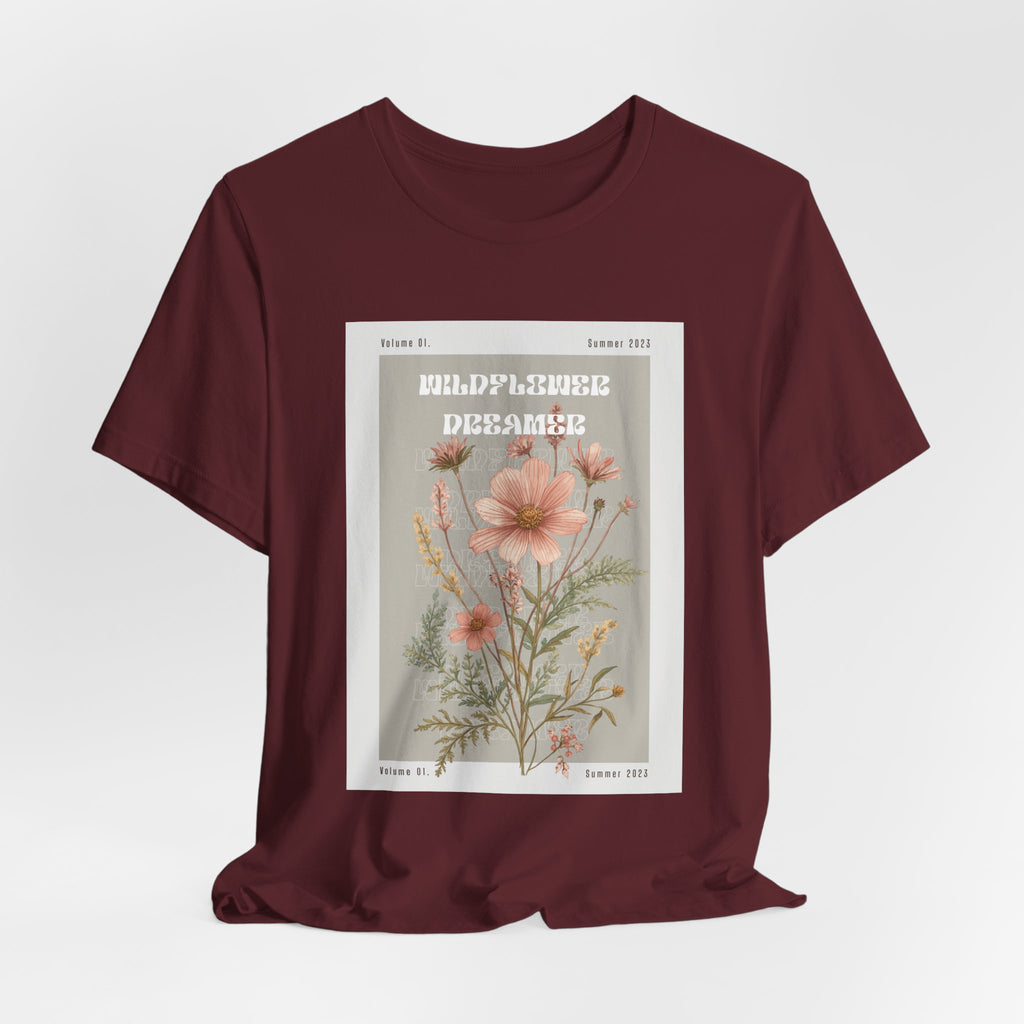 Floral Botanical Tee — 'Wildflower Desires' Vintage Garden Graphic Shirt