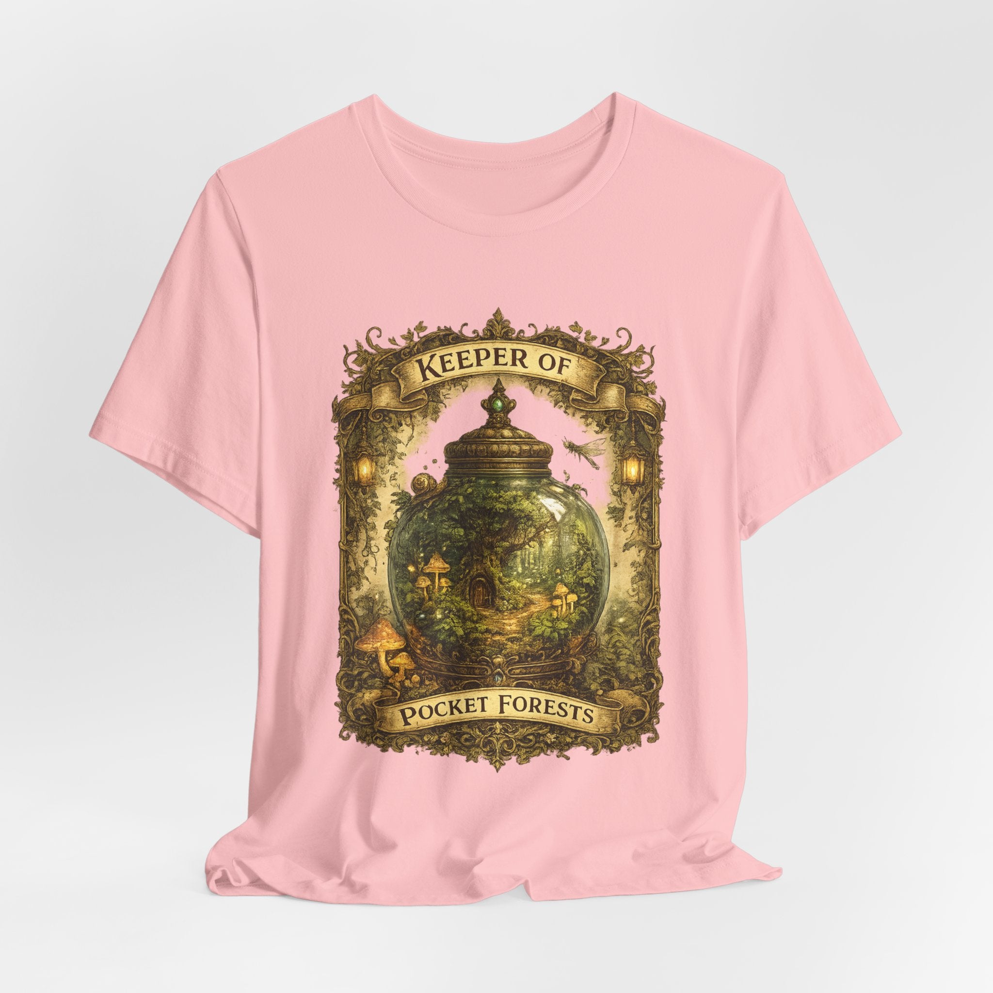 Keeper of Pocket Forests T-Shirt — Fantasy Terrarium Nature Tee