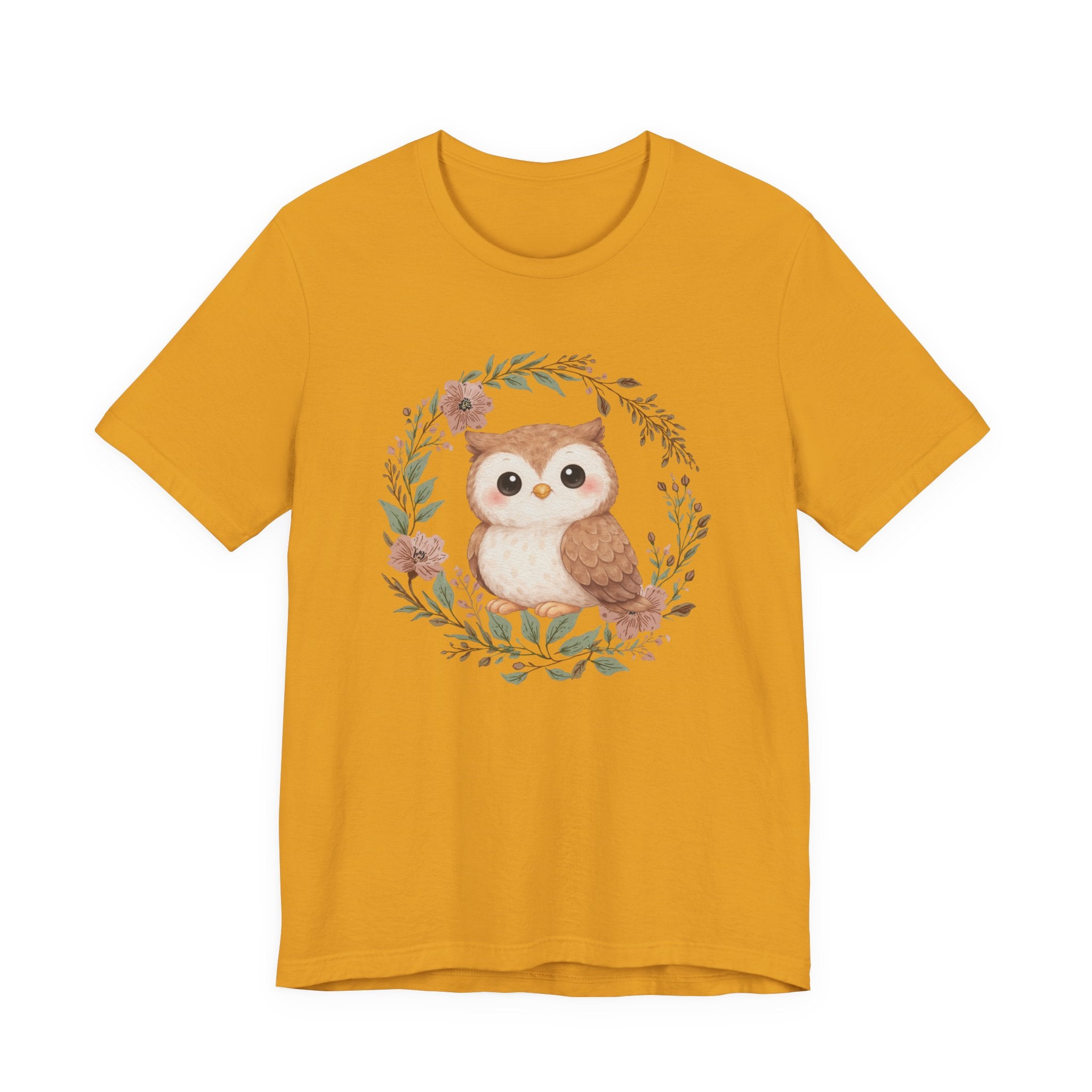 Floral Wreath Baby Owl Tee