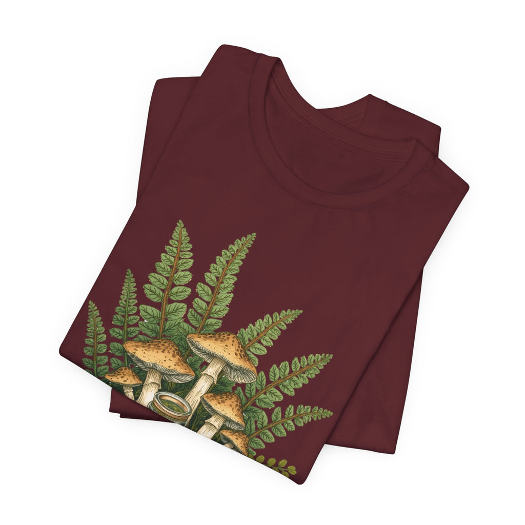 Mushroom Forest Tee — Ferns & Fairy Fungi Graphic T-Shirt