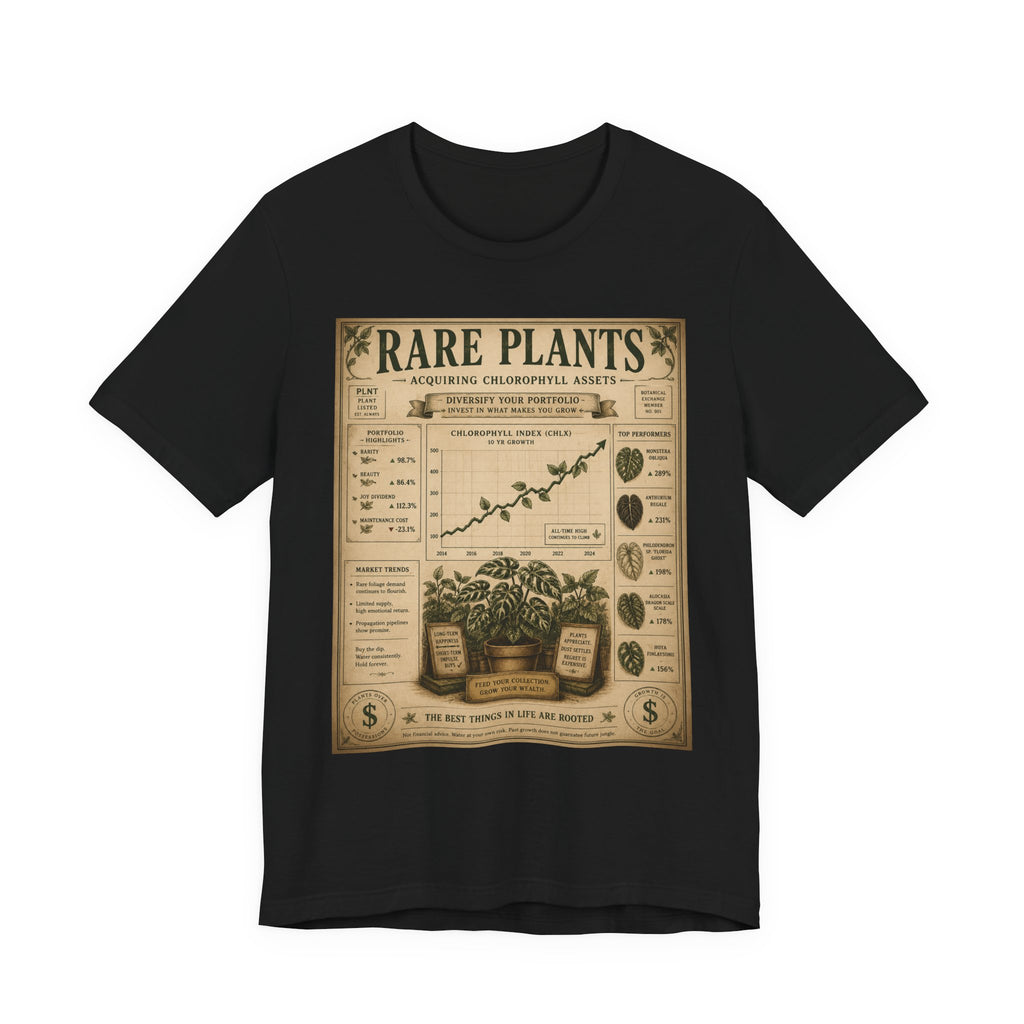Rare Plants Vintage Graphic Tee — Botanical Chart T-Shirt