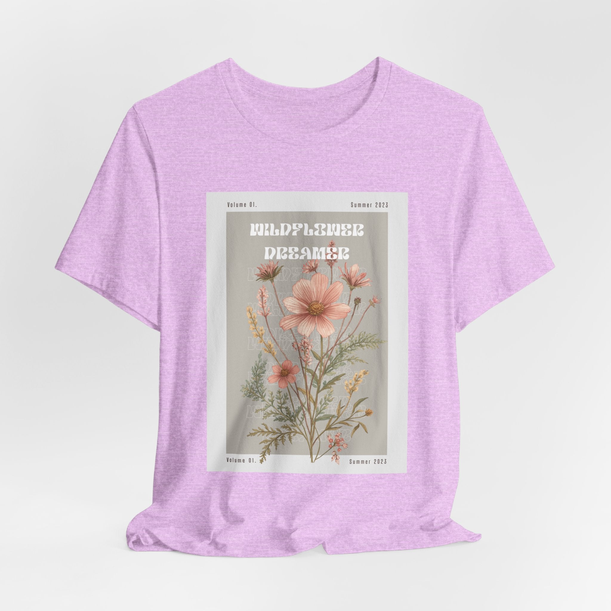 Floral Botanical Tee — 'Wildflower Desires' Vintage Garden Graphic Shirt