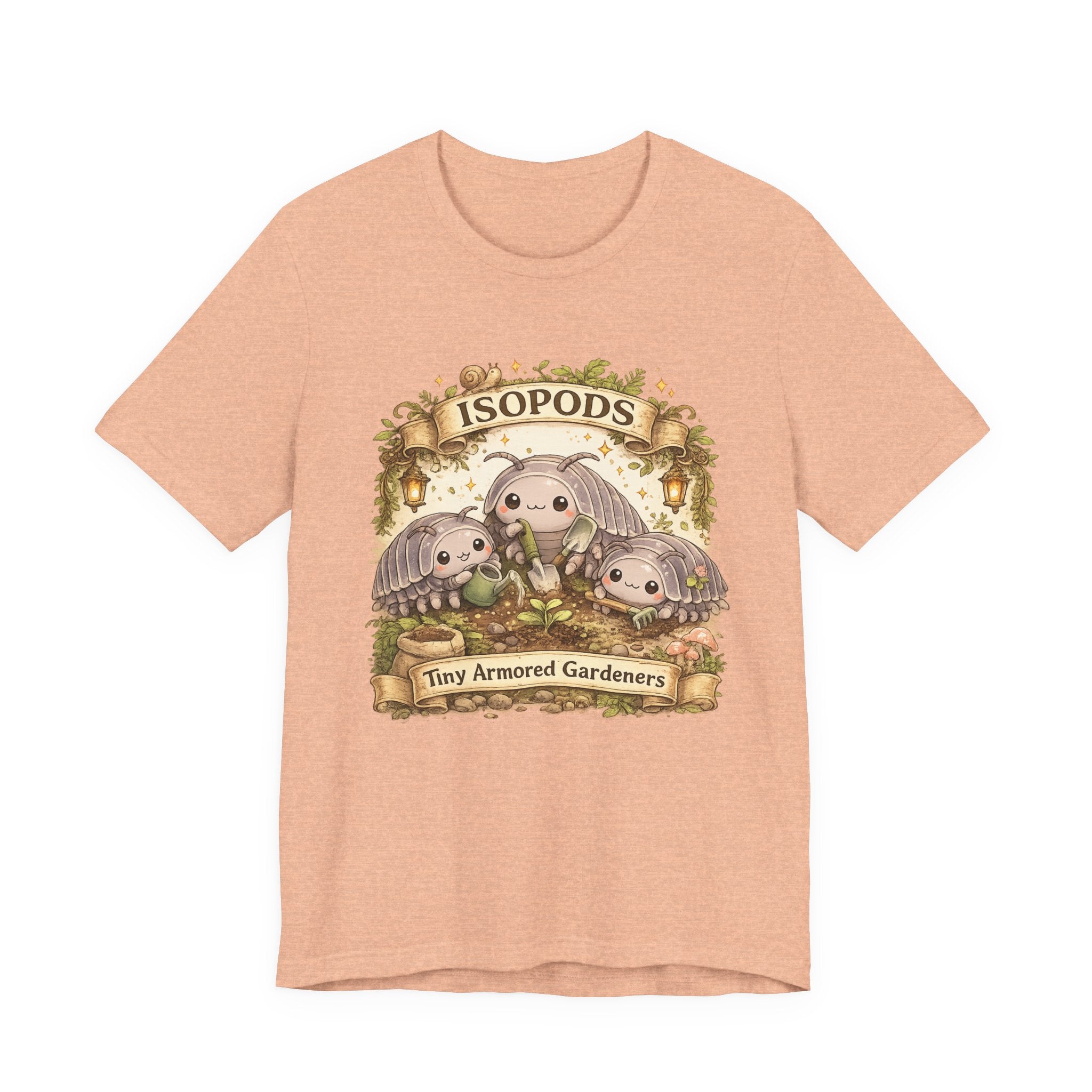 Isopods Tee — "Tiny Armored Gardeners" Cute Isopod T-Shirt