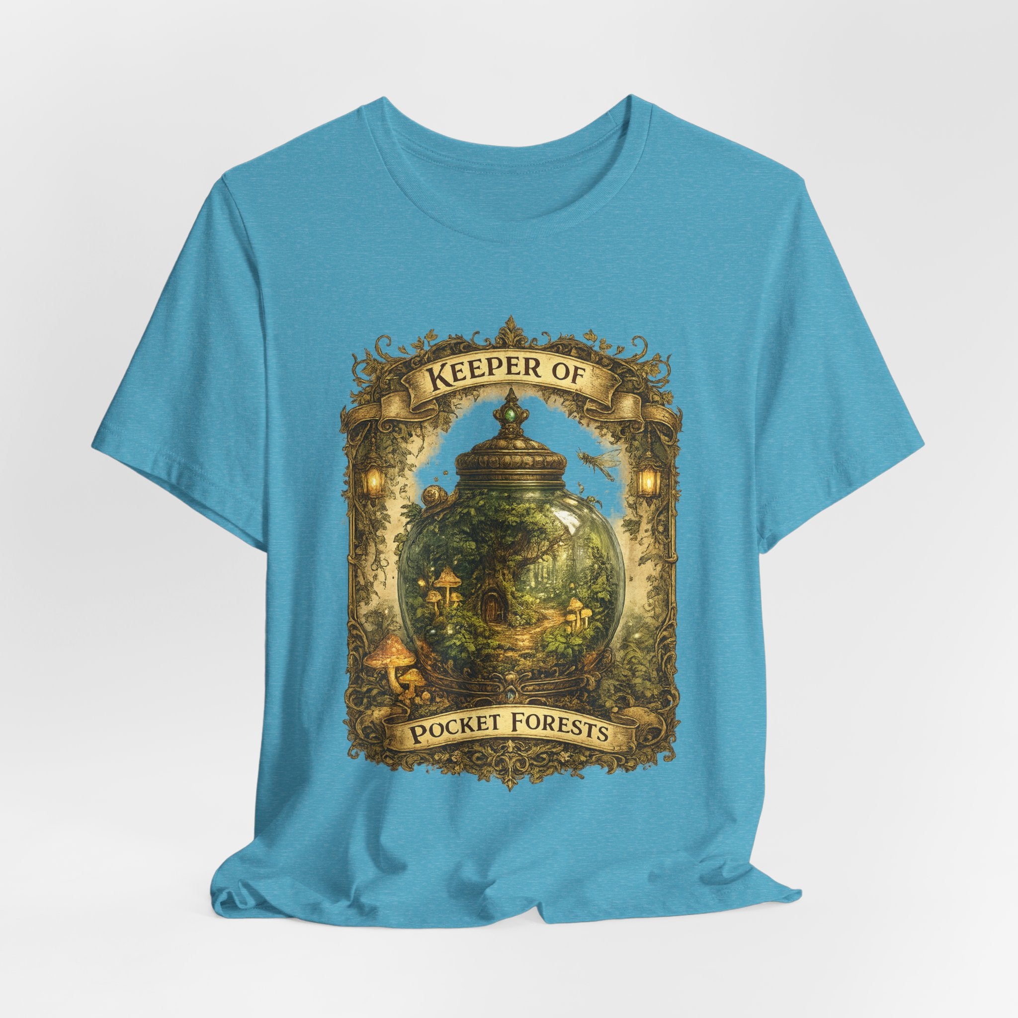 Keeper of Pocket Forests T-Shirt — Fantasy Terrarium Nature Tee