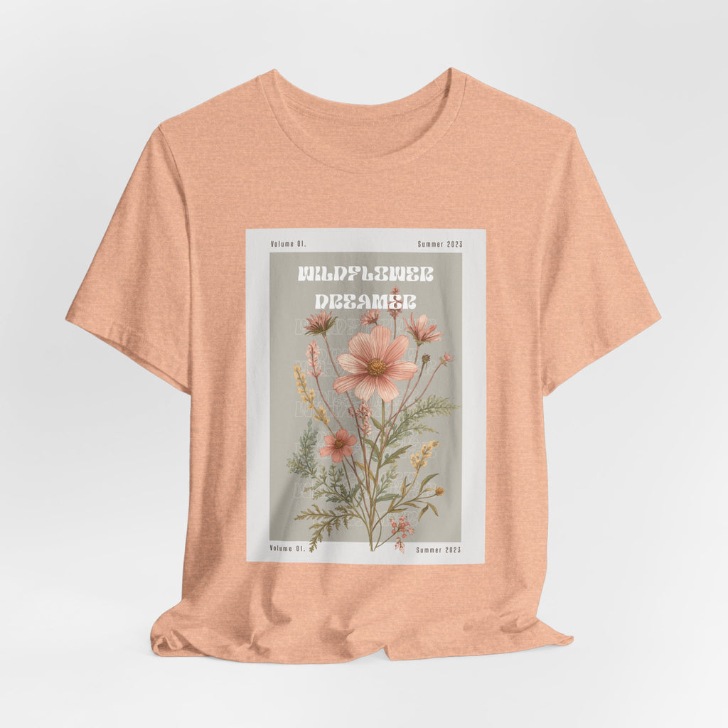 Floral Botanical Tee — 'Wildflower Desires' Vintage Garden Graphic Shirt