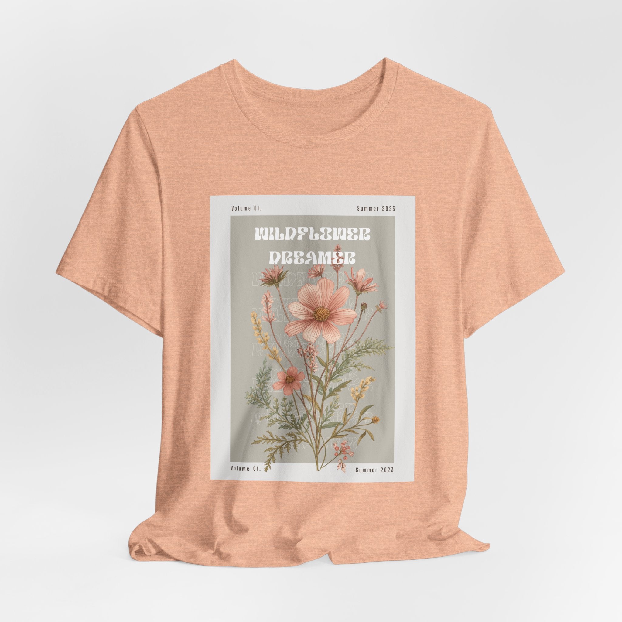 Floral Botanical Tee — 'Wildflower Desires' Vintage Garden Graphic Shirt