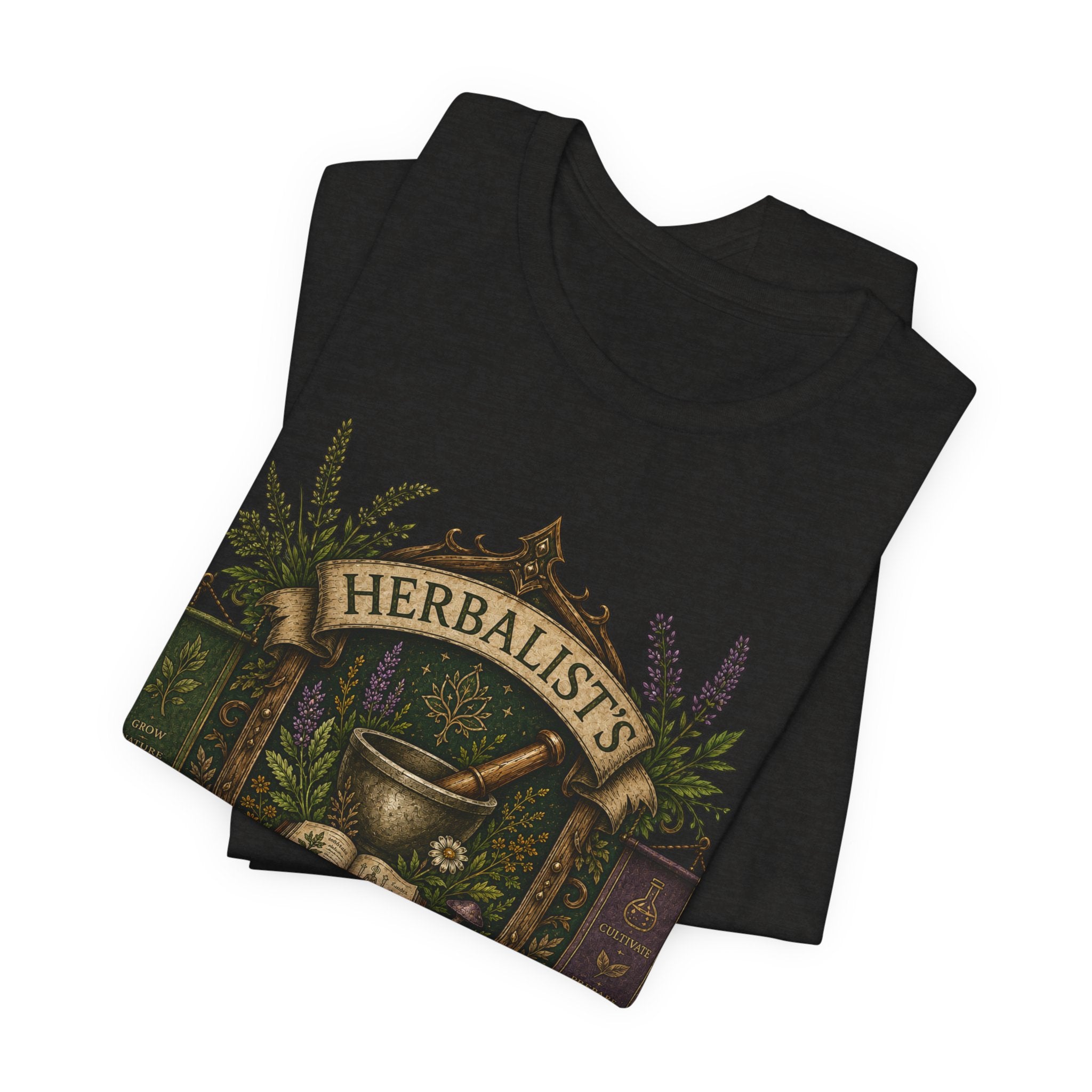 Herbalists Guild Tee — Vintage Apothecary Mortar & Pestle T-Shirt